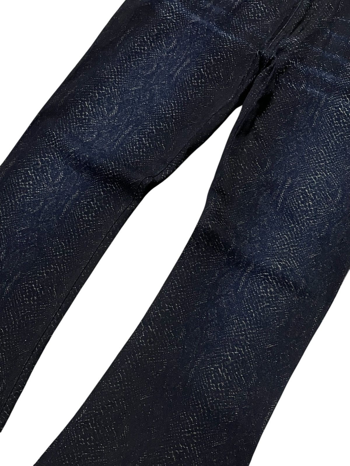5351 POUR LES HOMMES × semanticdesign CPA Japan 🐍 Jacquard Phantom Snake Pattern Scale Flare Jeans Size US 31 - 4 Thumbnail