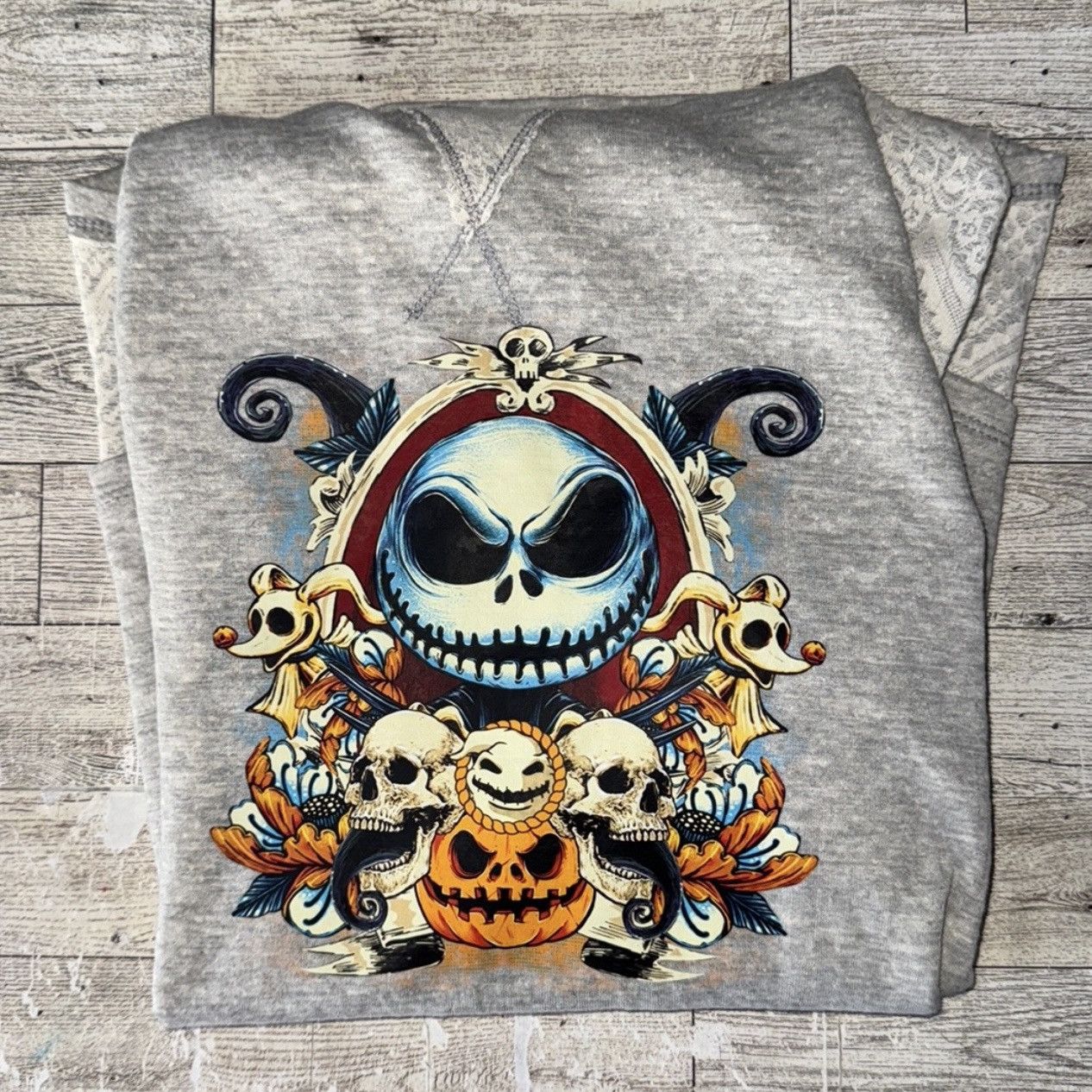 Nordstrom Night Before Christmas, Halloween Theme Asymmetrical Hoodie Size M / US 6-8 / IT 42-44 - 14 Thumbnail