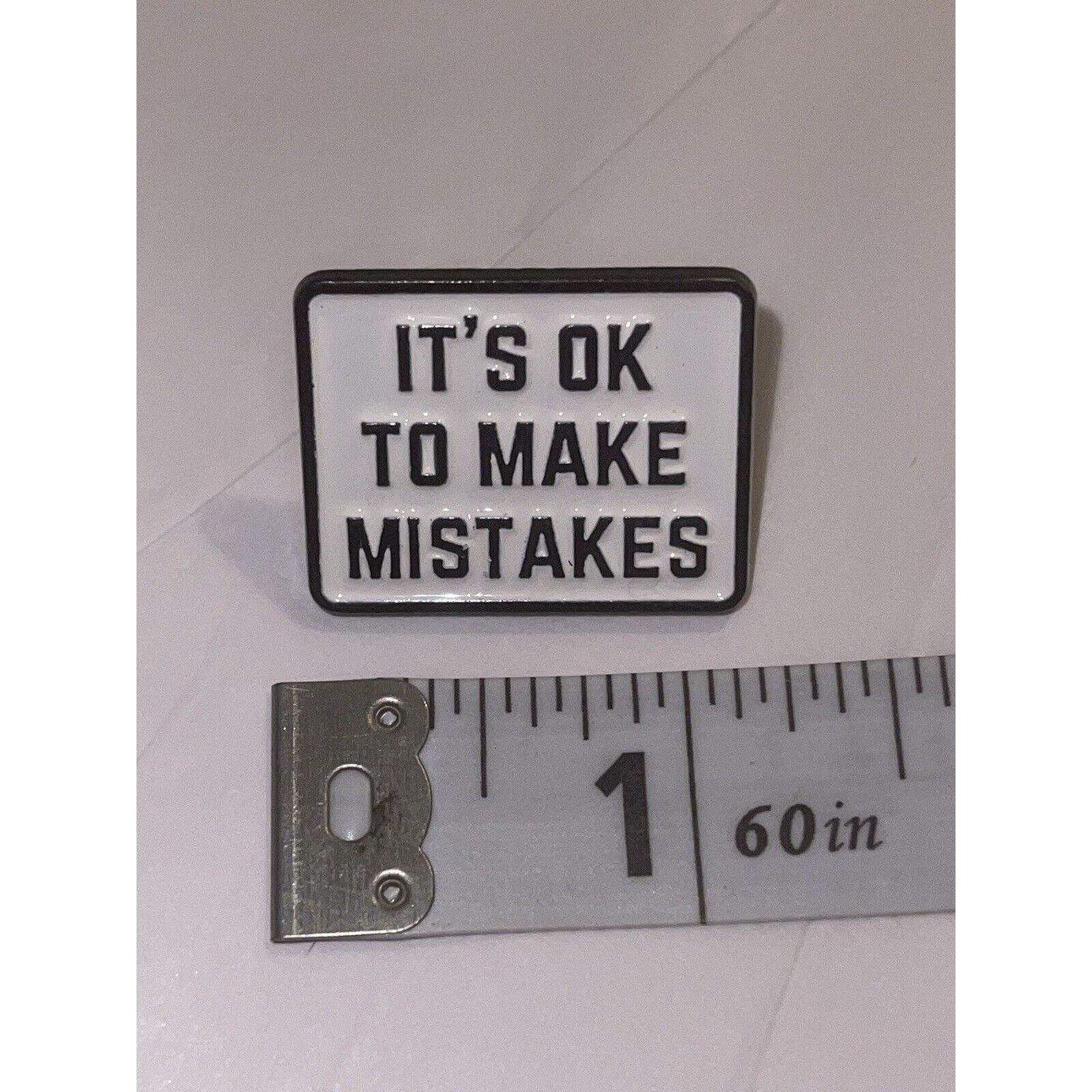 Other It’s Ok To Make Mistakes Pin Brooch Size ONE SIZE - 1 Preview
