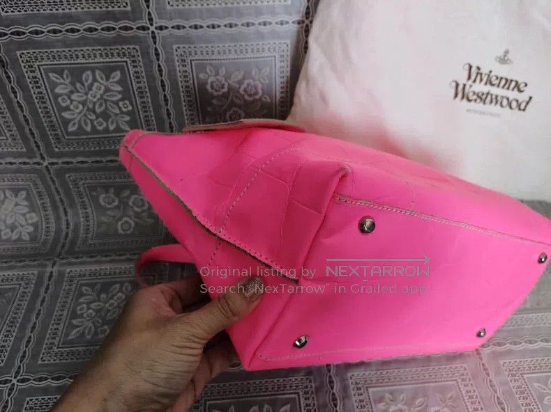 Vivienne Westwood Vivienne Westwood size os Fluorescent pink Saturn tote bag Size ONE SIZE - 3 Thumbnail