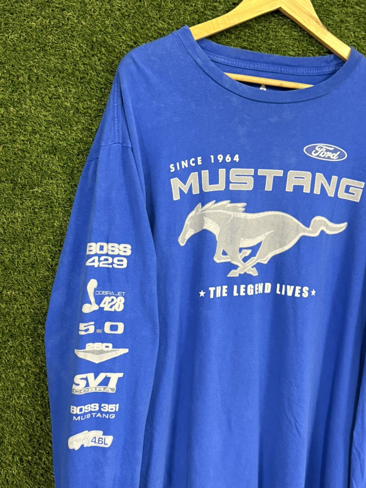 Ford Ford Mustang Blue Logo Muscle Car Long Sleeve XL Size US XL / EU 56 / 4 - 2 Thumbnail
