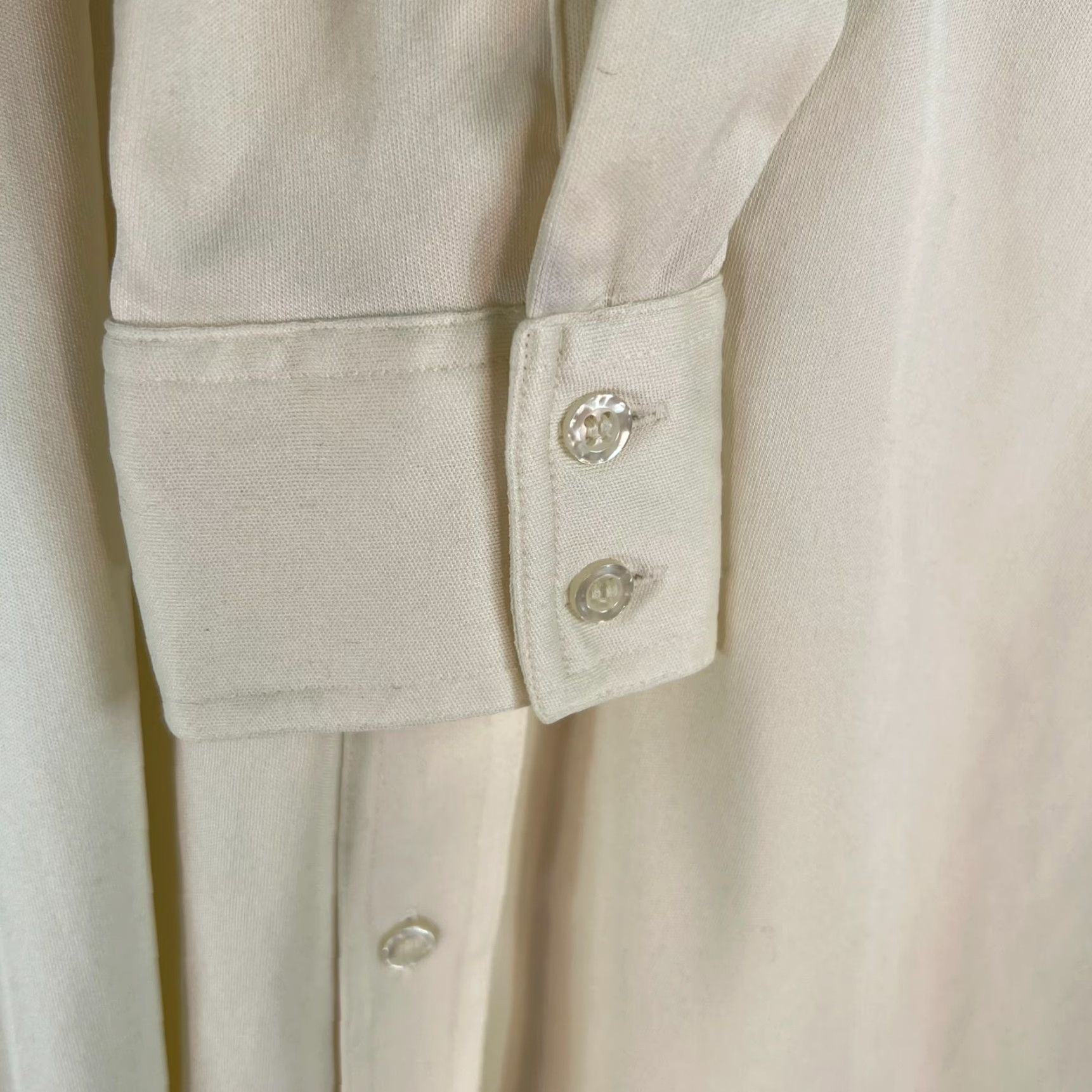 Vintage VINTAGE ATD Shirt Womens XS Yellow Button Down Long Sleeve Top Size XS / US 0-2 / IT 36-38 - 2 Thumbnail