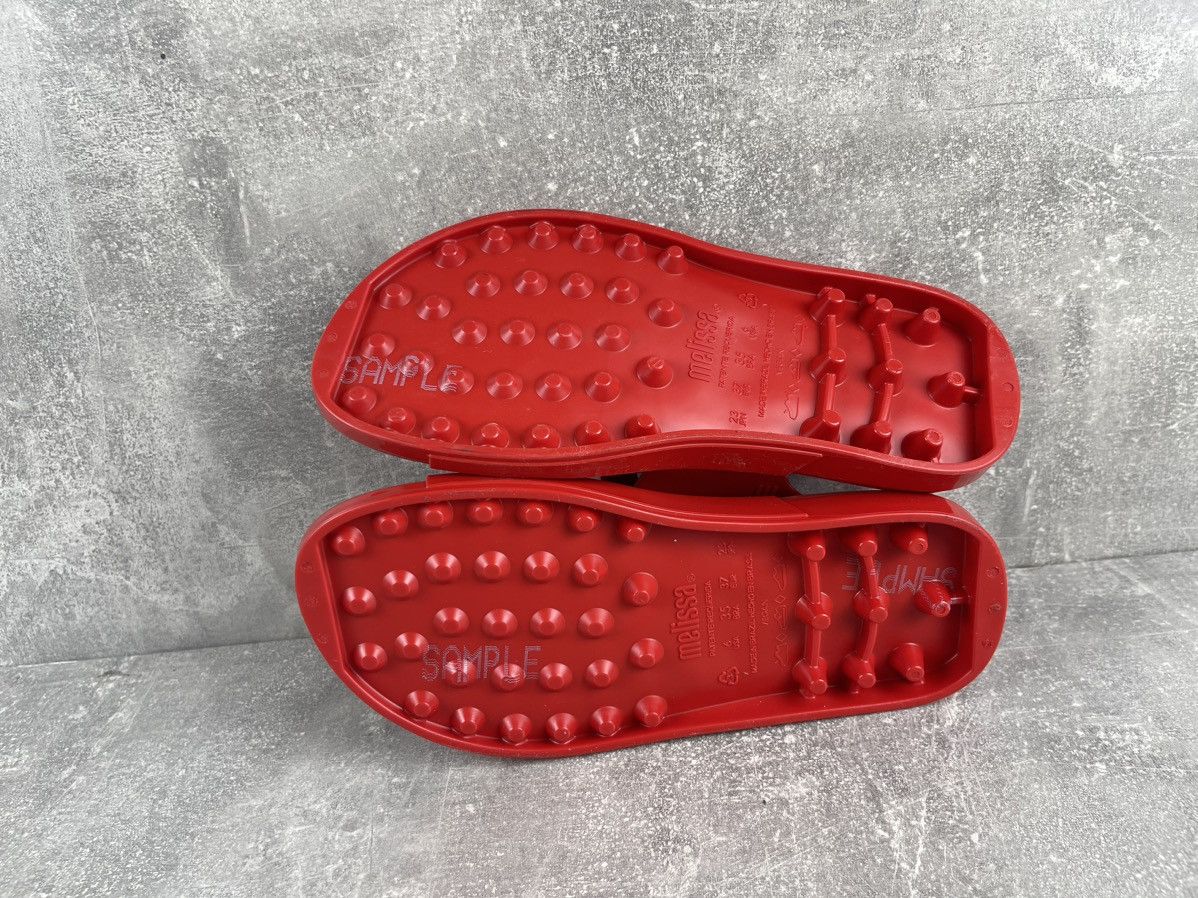 Jun Takahashi × Melissa × Undercover Melisa Undercover Jun Takahashi Avant Garde Red Sandals Size US 7 / IT 37 - 7 Thumbnail