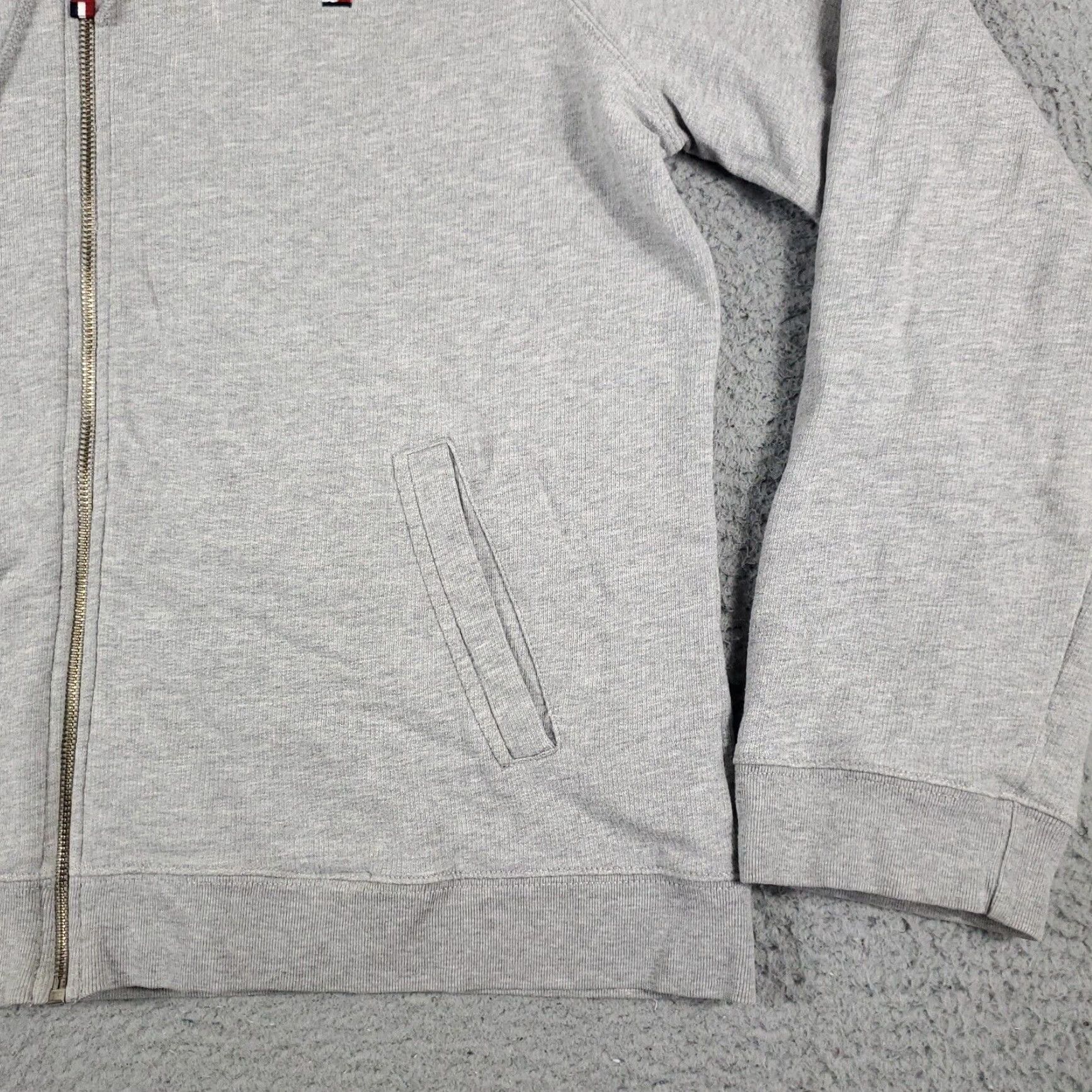 Tommy Hilfiger Tommy Hilfiger Full Zip Hoodie Sweater Womens Large Gray Cotton Blend Size L / US 10 / IT 46 - 5 Thumbnail