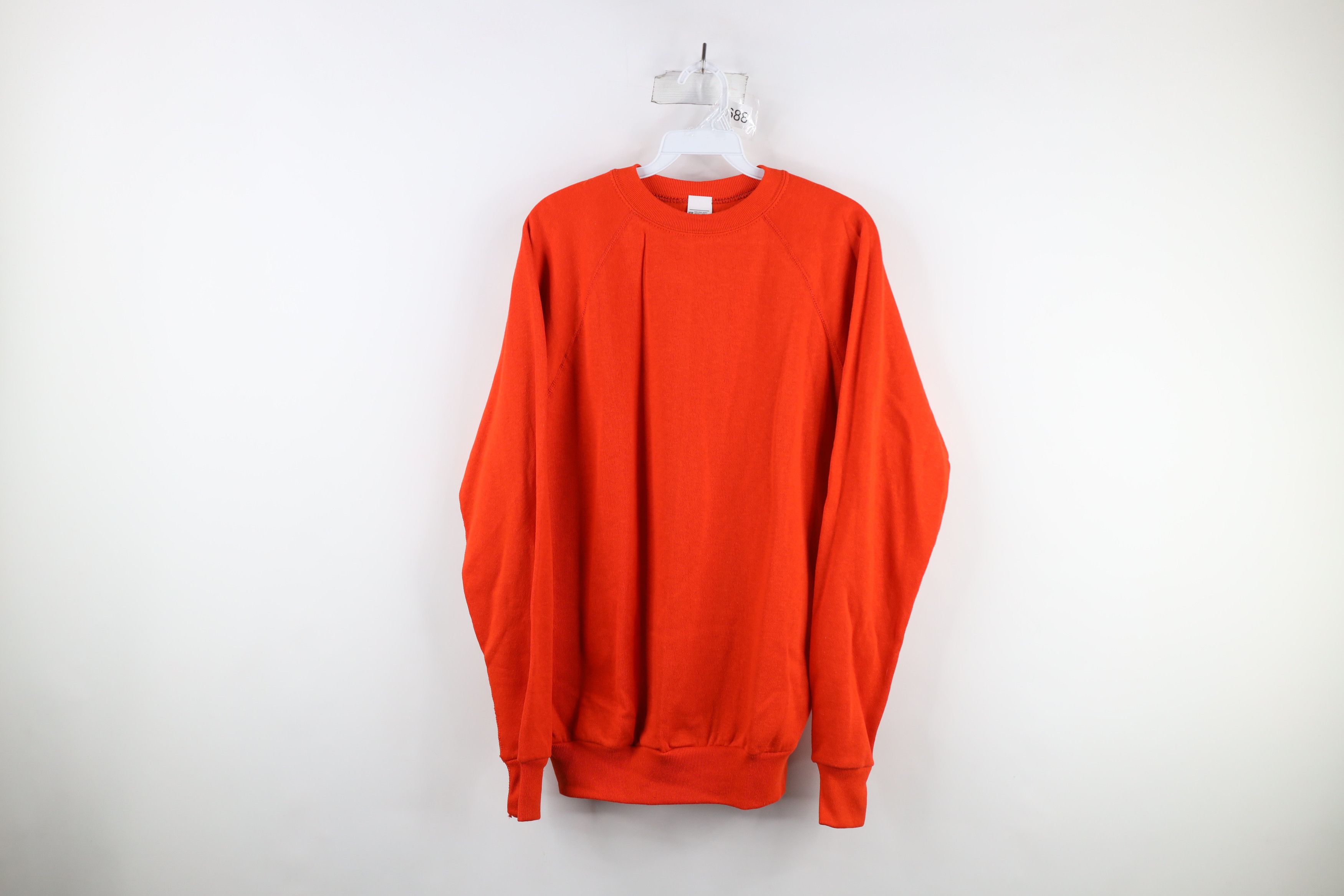 image of Deadstock Vintage 70's Gap Crewneck Sweatshirt Orange Usa, Men's (Size Large)