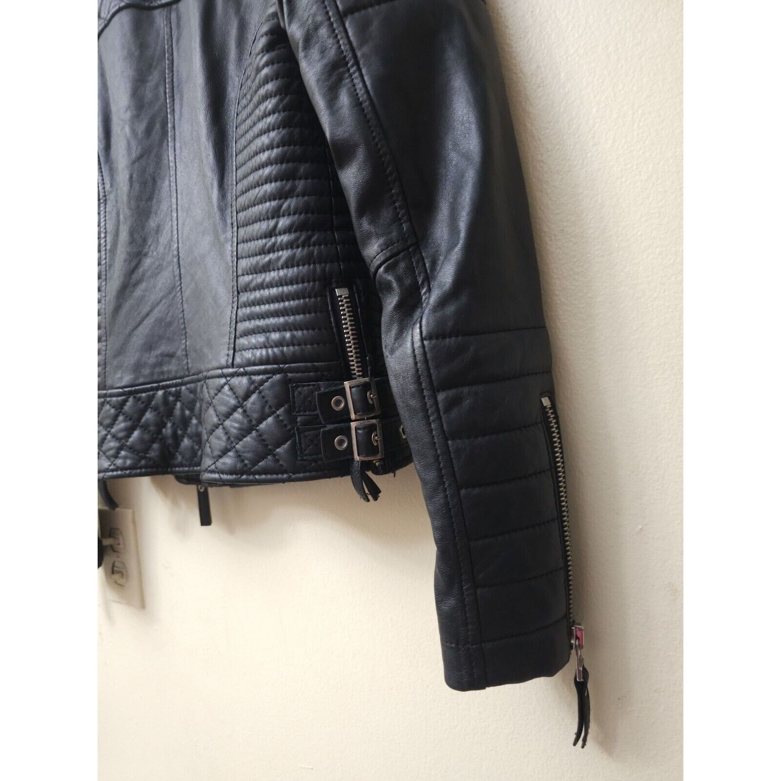 Boda Skins BODA Skins Kay Michaels Napa Leather Platinum Jacket 32/4 Size S / US 4 / IT 40 - 11 Thumbnail