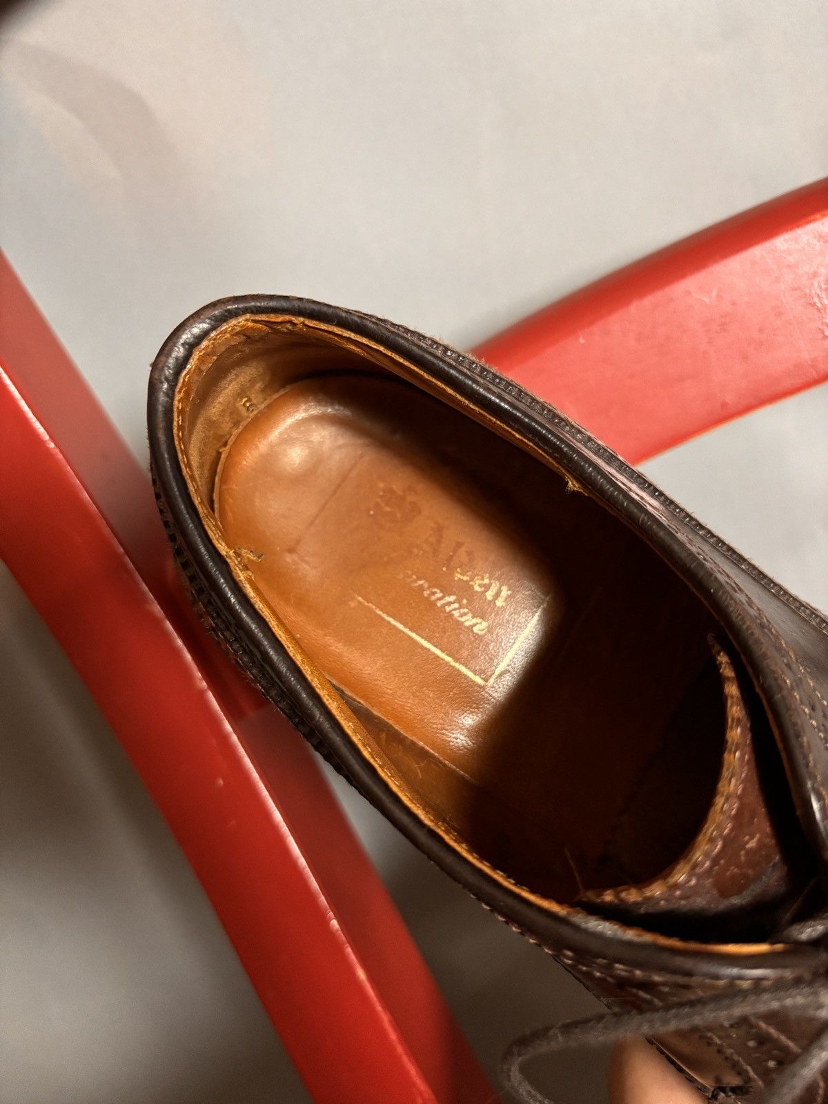 Alden Alden 975 Shell Cordovan Long Wing Blucher Size US 7.5 / EU 40-41 - 6 Thumbnail