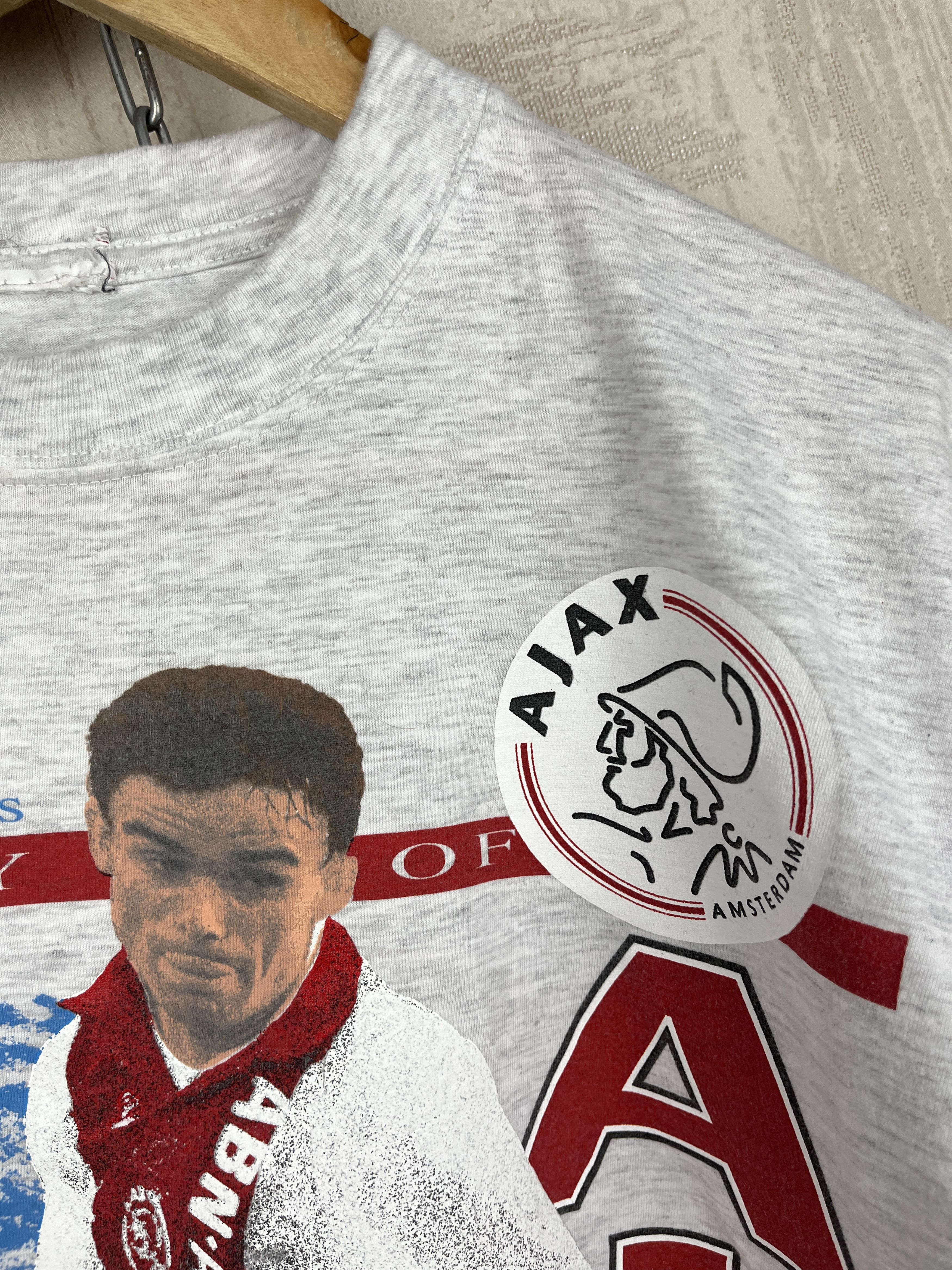 Vintage 90's AJAX Amsterdam Marc Overmars Fox Athletic Vintage Size US M / EU 48-50 / 2 - 10 Thumbnail