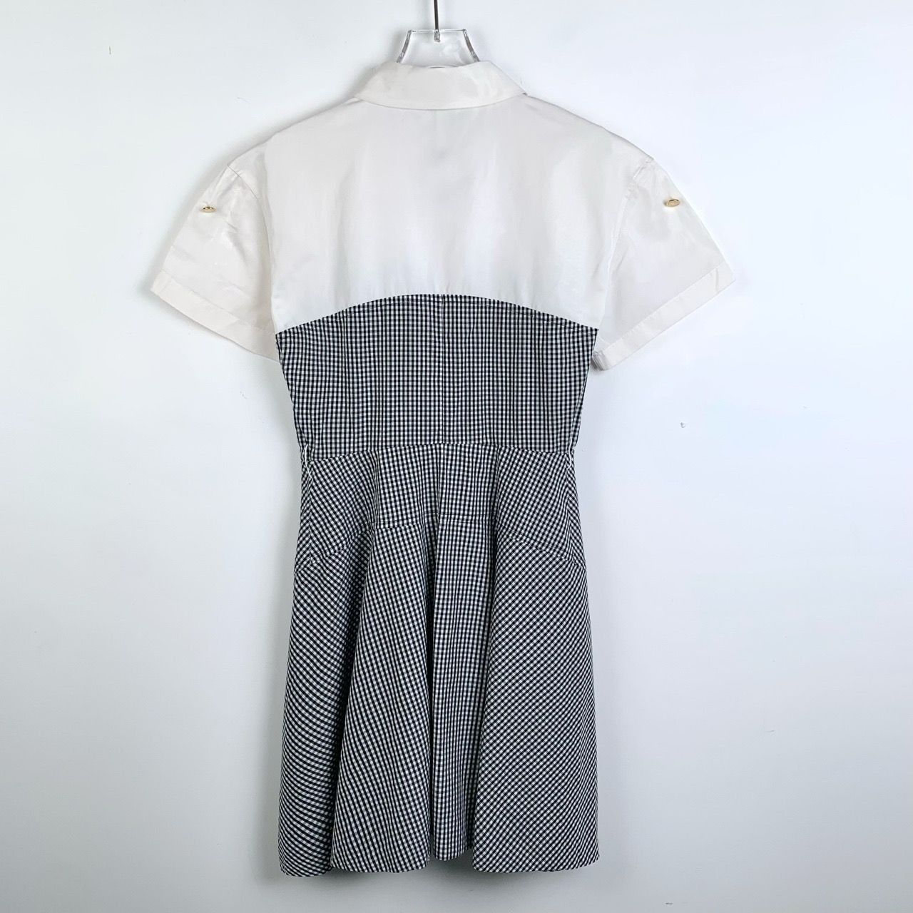 Louis Vuitton Louis Vuitton Womens White Short-Sleeve Dress With Black Gin Size XS / US 0-2 / IT 36-38 - 2 Thumbnail