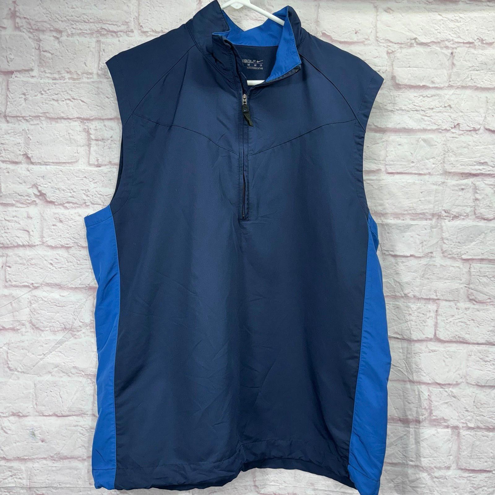 Nike Nike Blue Sleeveless Golf Windbreaker Vest Men's Size Medium Size US M / EU 48-50 / 2 - 1 Thumbnail