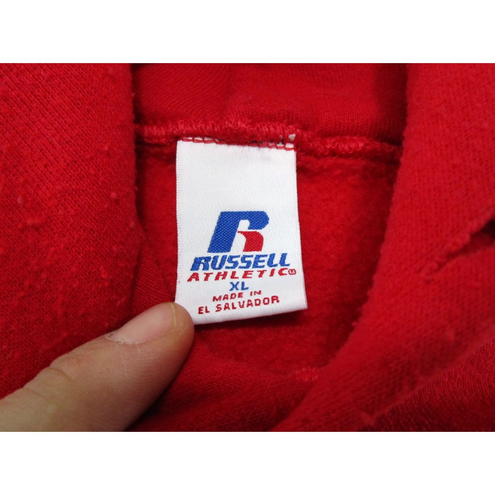 Russell Athletic VINTAGE Russell Athletic Hoodie Mens XL Red Wisconsin Badgers NCAA Crew Neck Pullover All Seasons Sports Size US XL / EU 56 / 4 - 3 Thumbnail