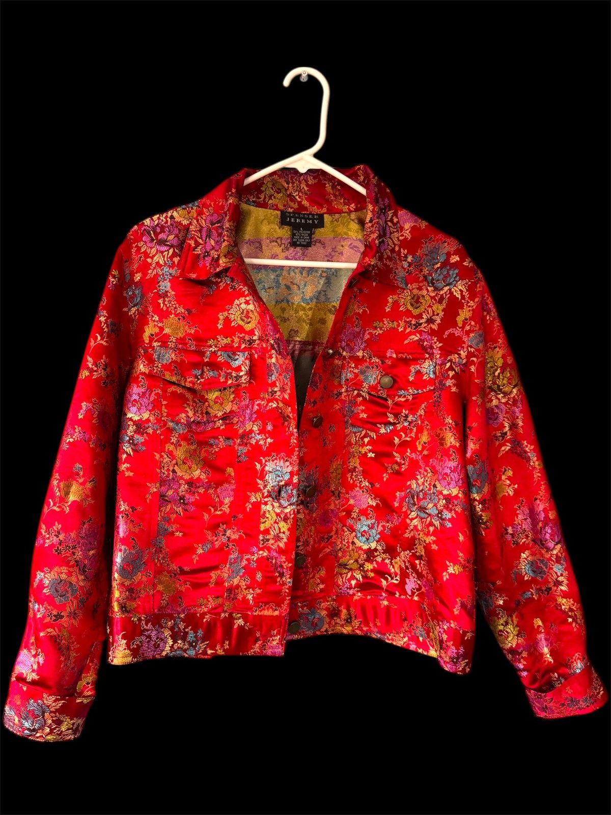 Other CHINESE FLORAL JACQUARD SATIN JACKET Size M / US 6-8 / IT 42-44 - 1 Thumbnail