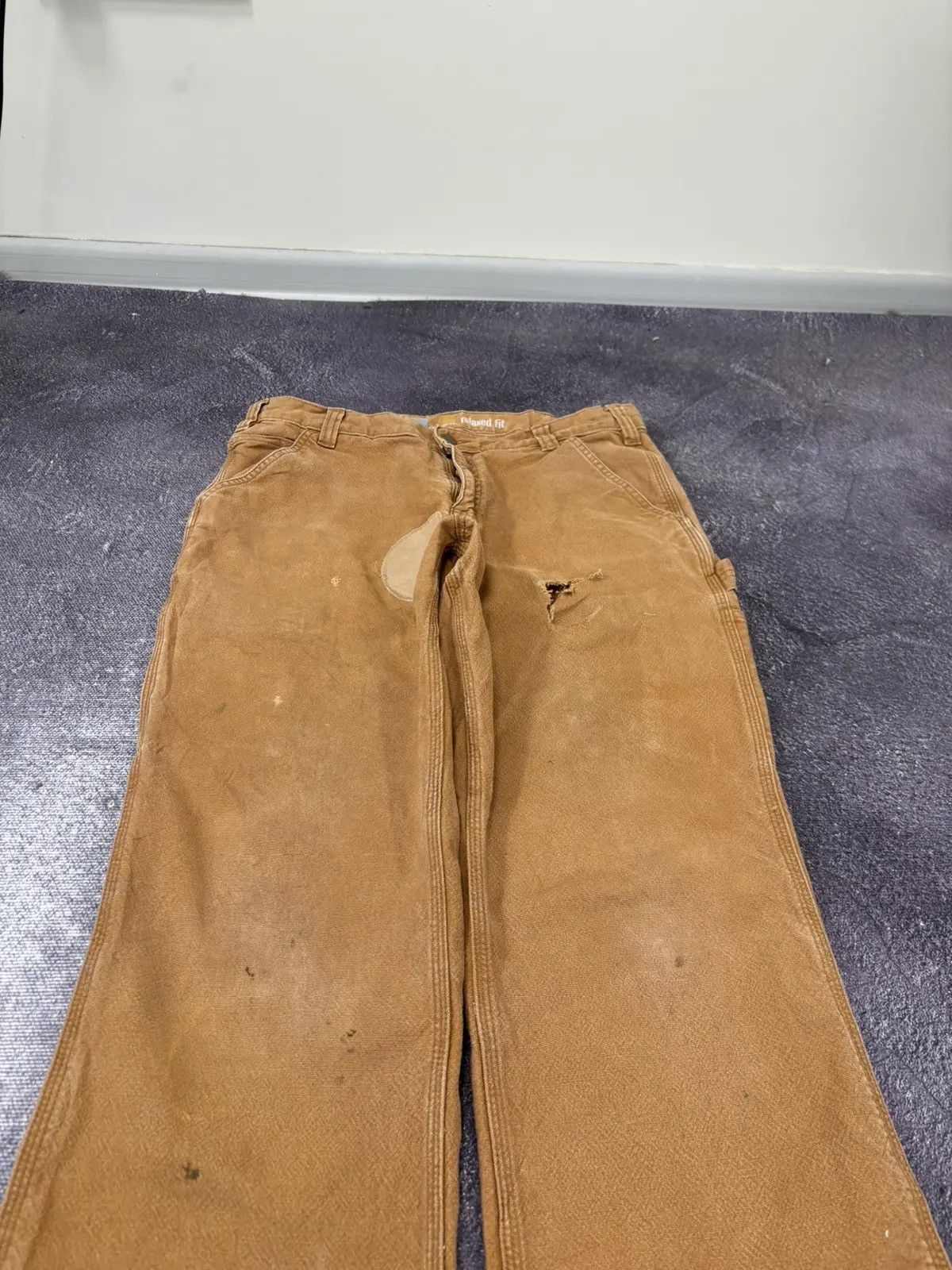 Carhartt × Vintage Vintage Carhartt USA Work Hype Relaxed Fit Pants Jeans Size US 34 / EU 50 - 7 Thumbnail