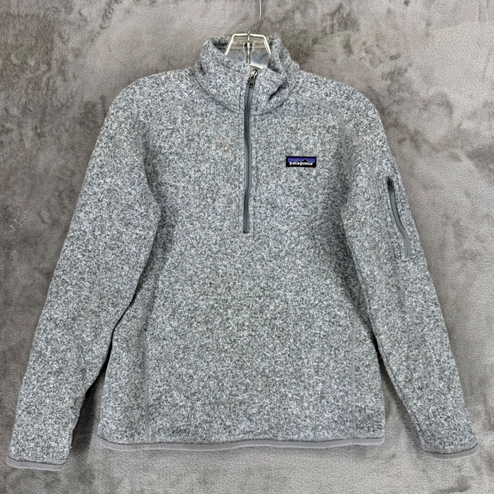 Patagonia Patagonia Better Sweater 1/4 Zip Pullover Womens Small Grey Heather 25617 SP16 Jacket Sweater Size S / US 4 / IT 40 - 2 Thumbnail