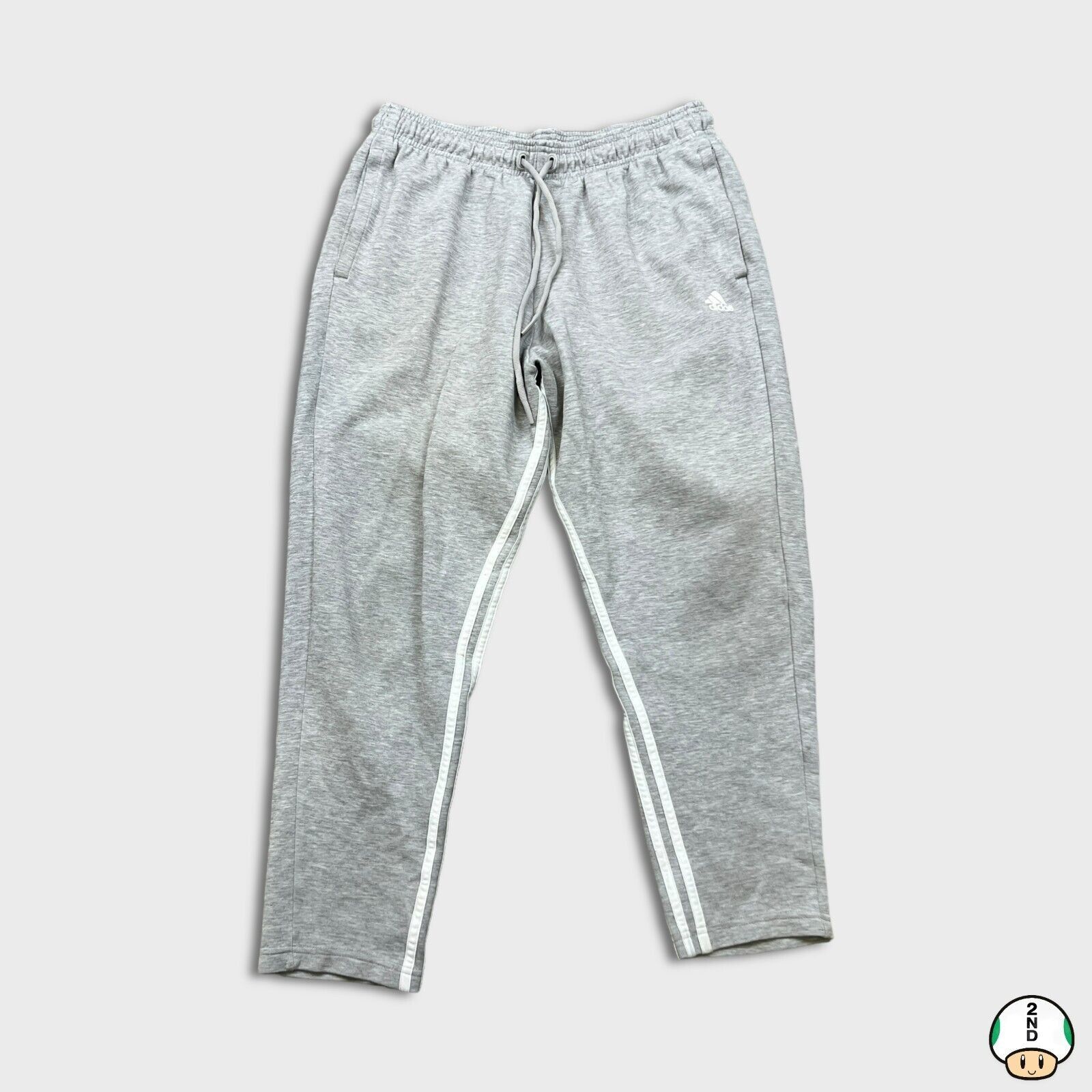 Adidas × Vintage Adidas Sweatpants Large Stripes Spell Out Athletic Fleece Size US 32 / EU 48 - 1 Thumbnail
