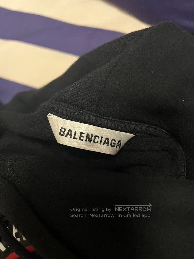 Balenciaga Balenciaga Black logo logo sweatshirt Size US XS / EU 42 / 0 - 5 Thumbnail