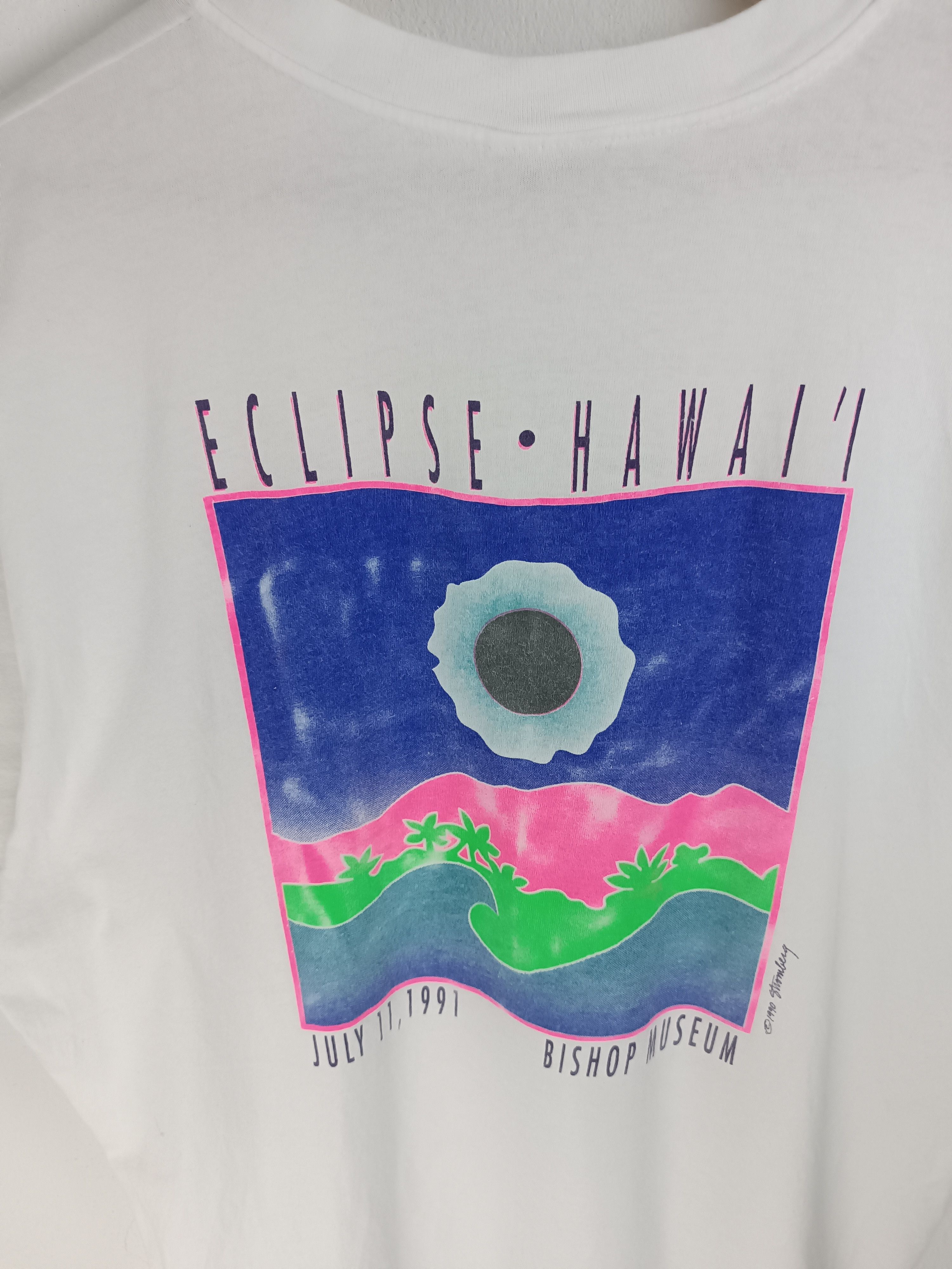 Other RARE 🔥VINTAGE 1991 ECLIPSE HAWAII BISHOP MUSEUM TEE Size US XL / EU 56 / 4 - 13 Thumbnail