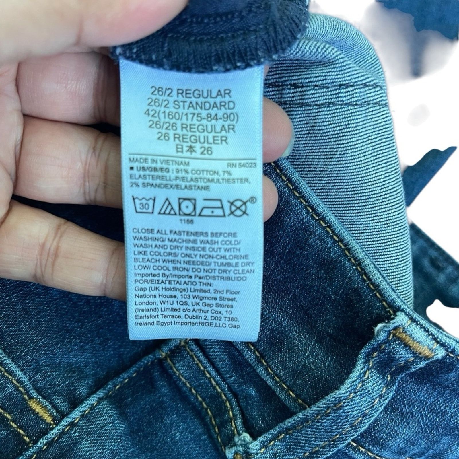 Gap Gap Universal Jegging Mid Rise Medium Wash Blue Jeans 2 Reg Size 26" / US 2 / IT 38 - 6 Thumbnail