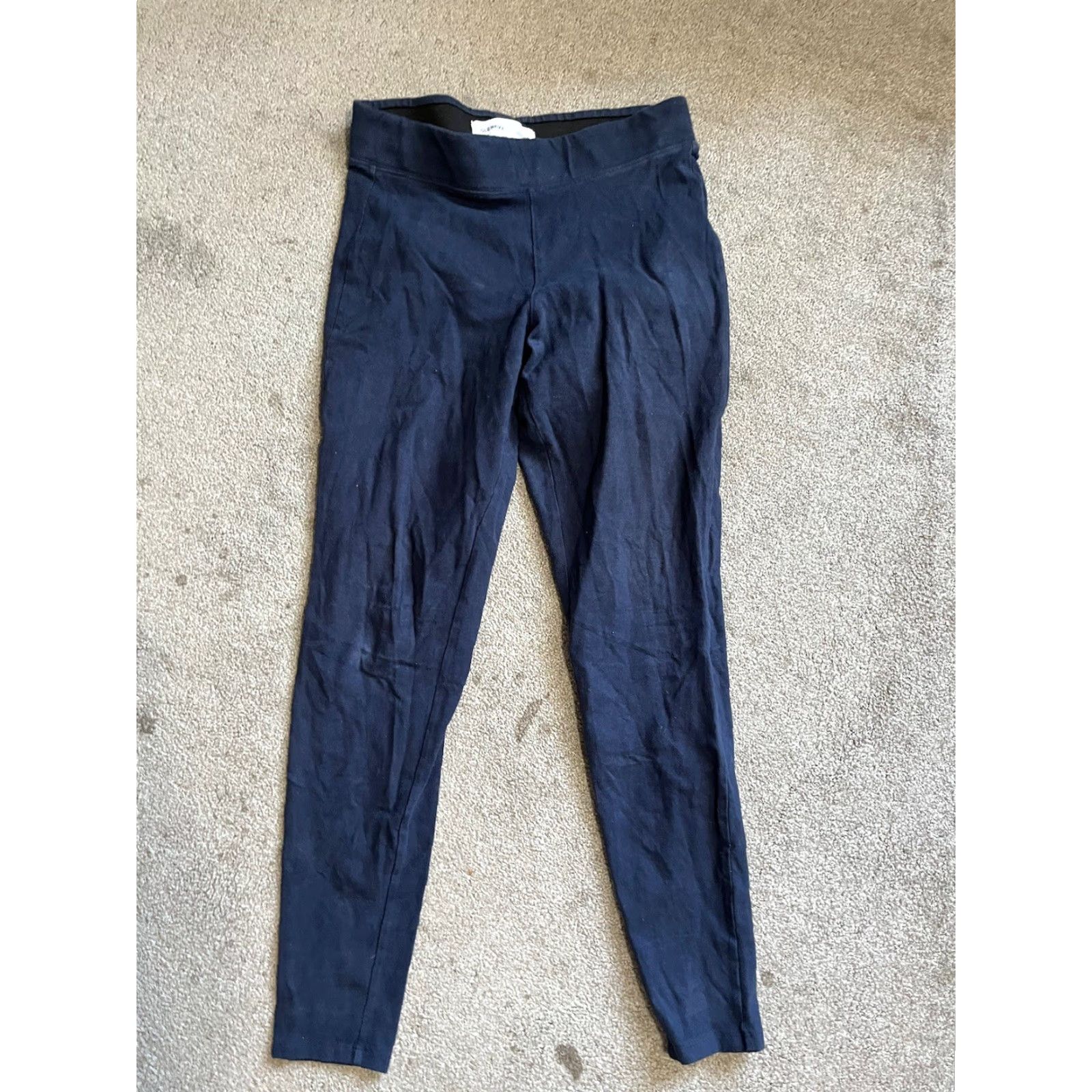 Old Navy Old Navy Women Leggings Mid Rise Fleece Navy Blue M Size 32" / US 10 / IT 46 - 2 Thumbnail