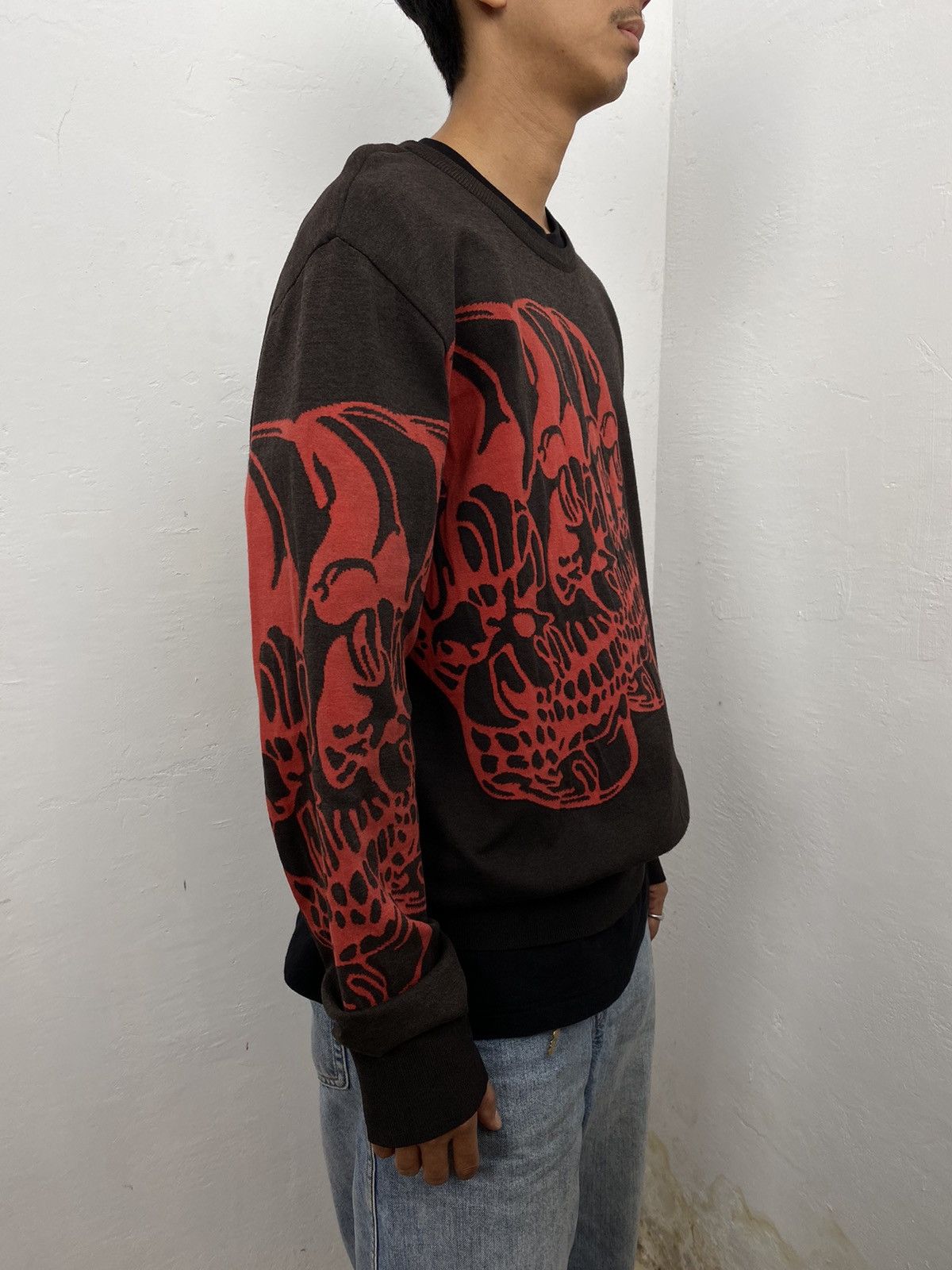 If Six Was Nine × Japanese Brand × Le Grande Bleu (L.G.B.) Passardi skull sweatshirt Size US L / EU 52-54 / 3 - 5 Thumbnail
