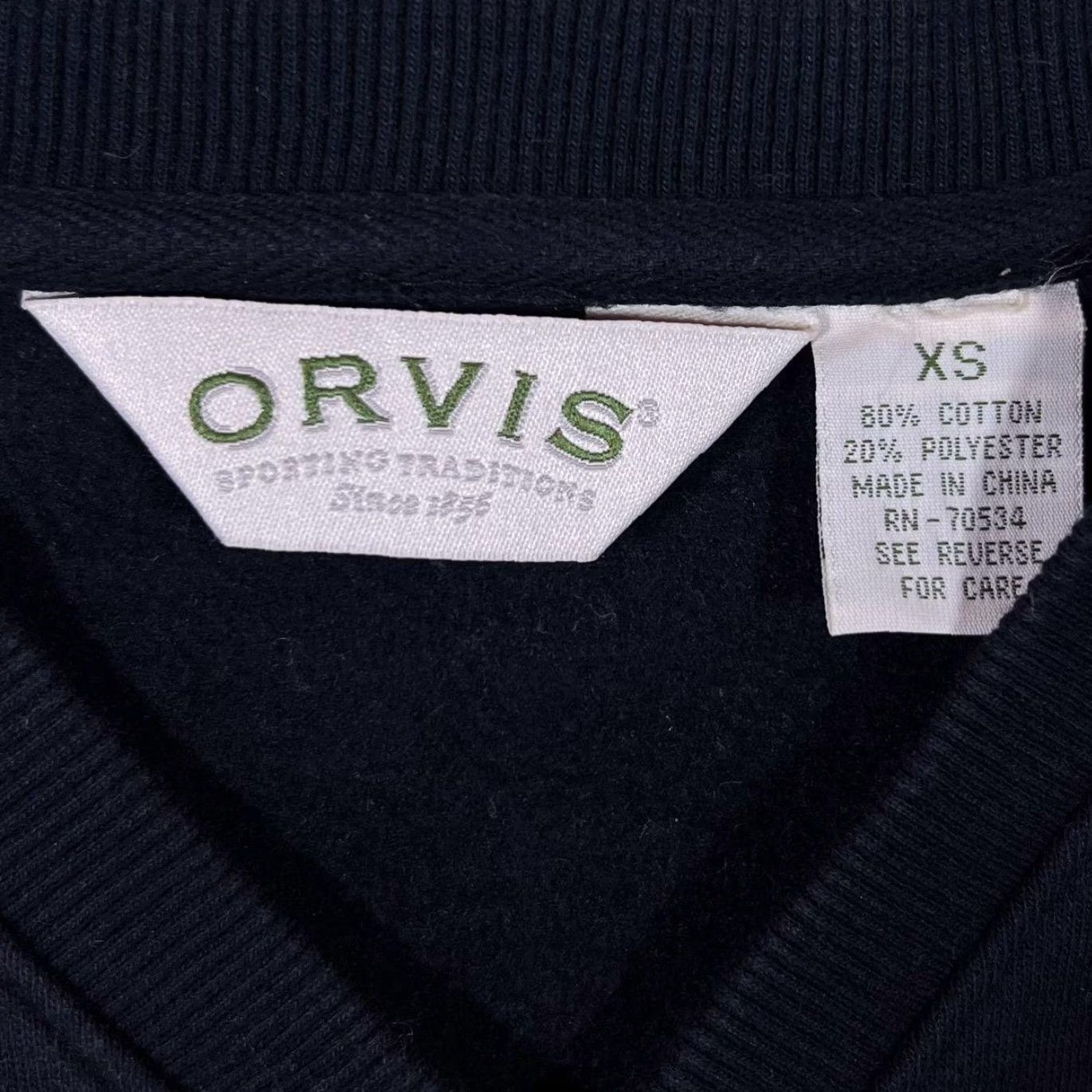 Orvis Orvis Embroidered Floral Flower Pattern V-Neck Sweatshirt Women's XS Black V-Neck Sweatshirt Womens XS Embroidered Floral Flower Pattern Size XS / US 0-2 / IT 36-38 - 3 Thumbnail