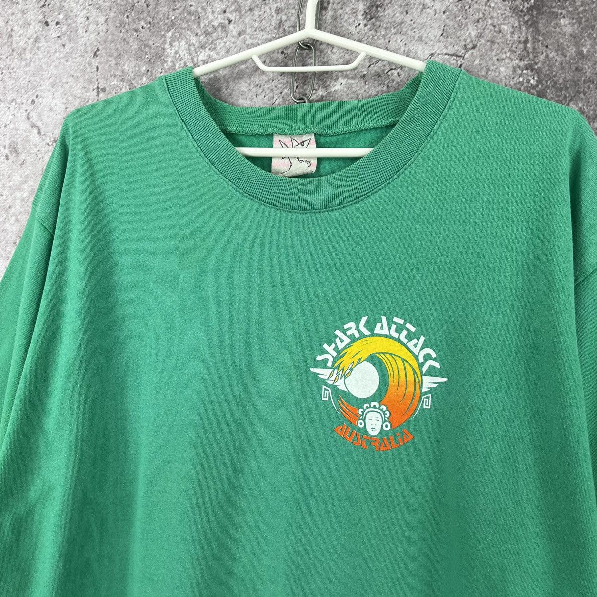 Vintage Vintage 90S Shark Attack Australia T-Shirt Heavy Cotton Size US XL / EU 56 / 4 - 3 Thumbnail