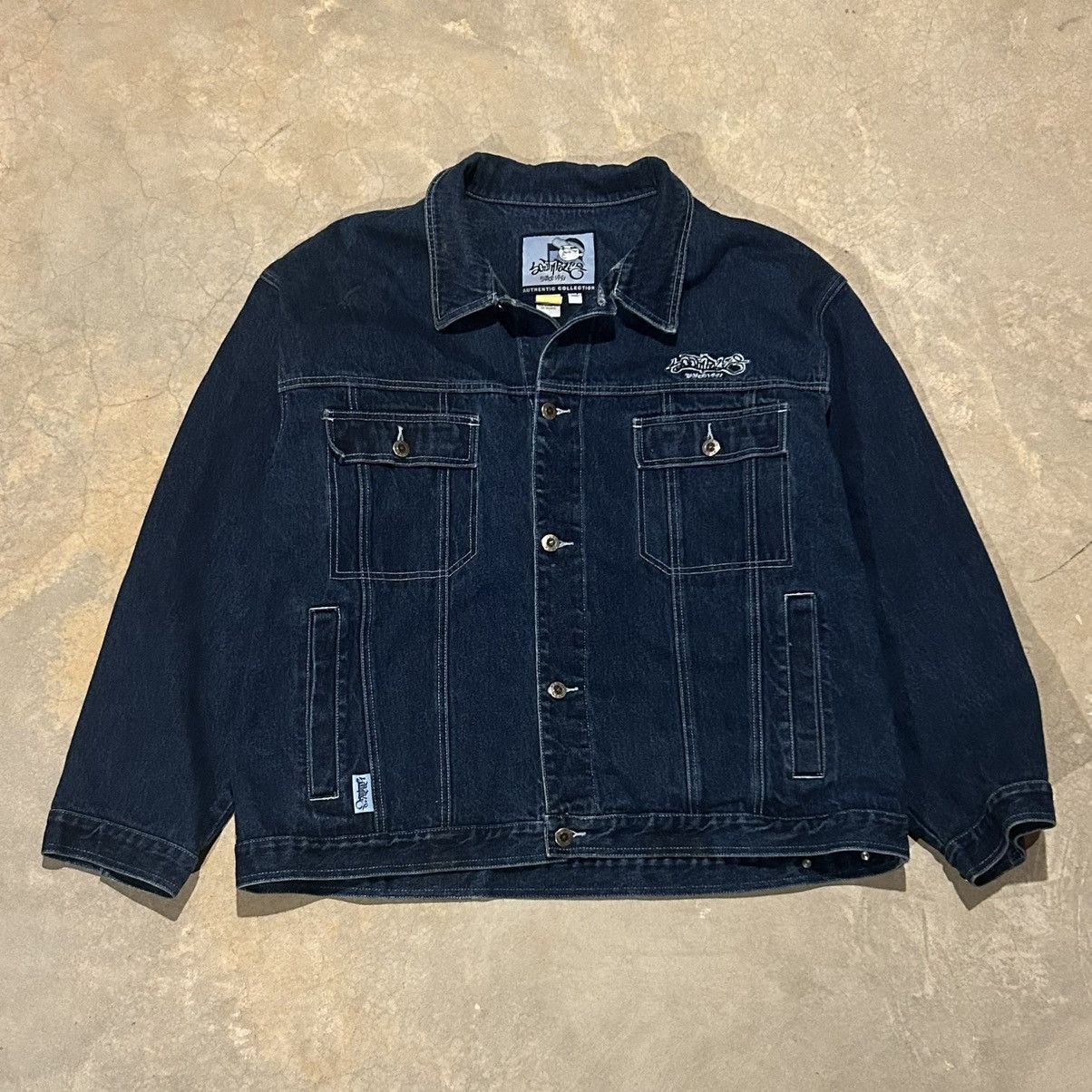 Southpole × Vintage Crazy Vintage 90s Southpole Cartoon Denim Jacket Hiphop Size US XXL / EU 58 / 5 - 5 Thumbnail