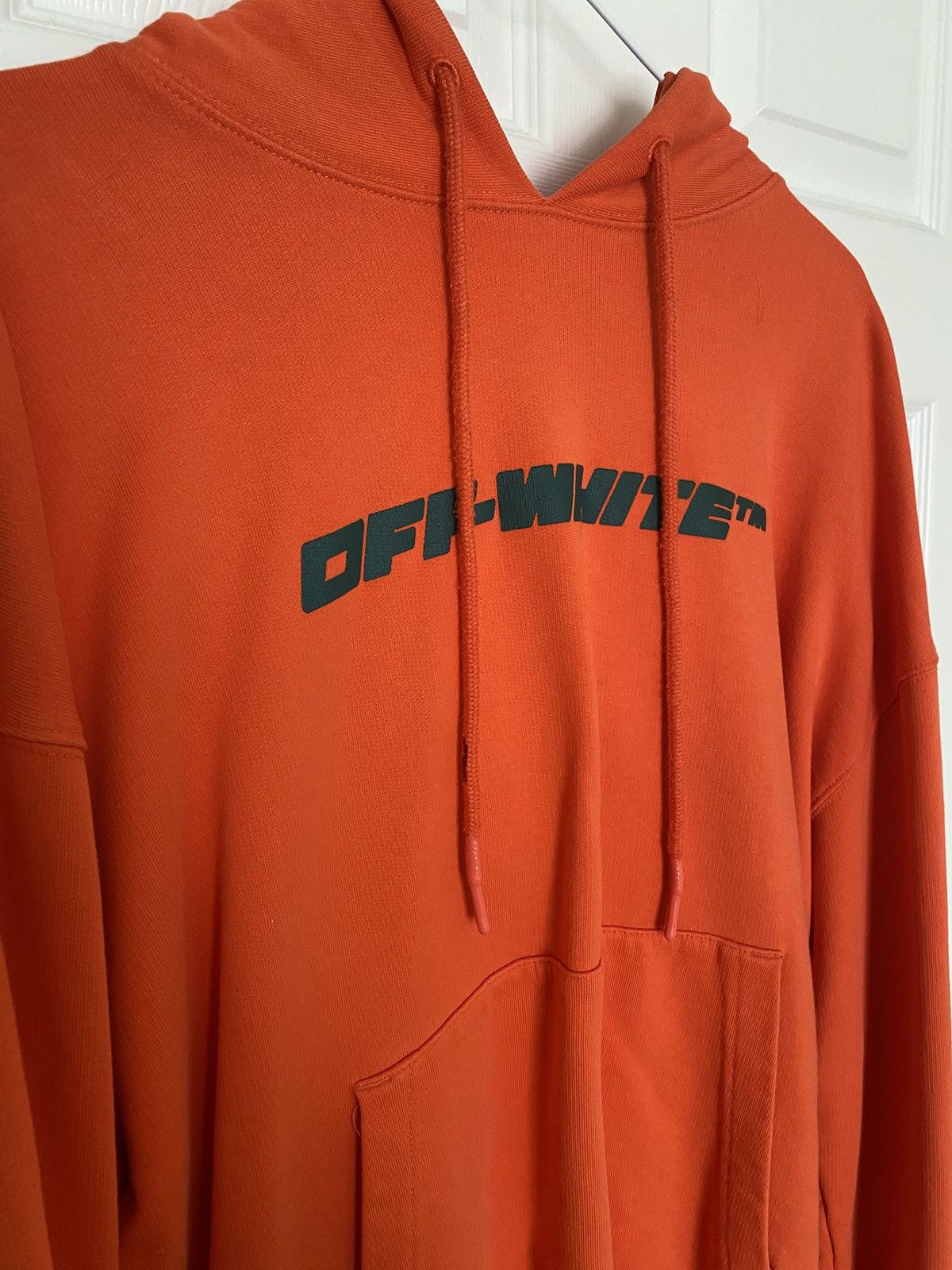 Off-White Off-White Hoodie Orange Size Medium Size US M / EU 48-50 / 2 - 2 Thumbnail