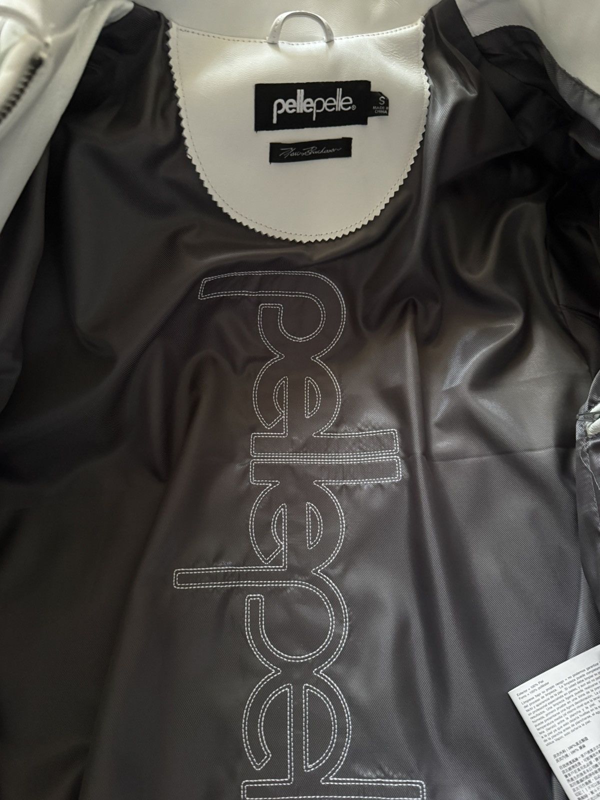 Pelle Pelle Opium x Pelle Pelle White Leather Jacket Size US S / EU 44-46 / 1 - 4 Thumbnail