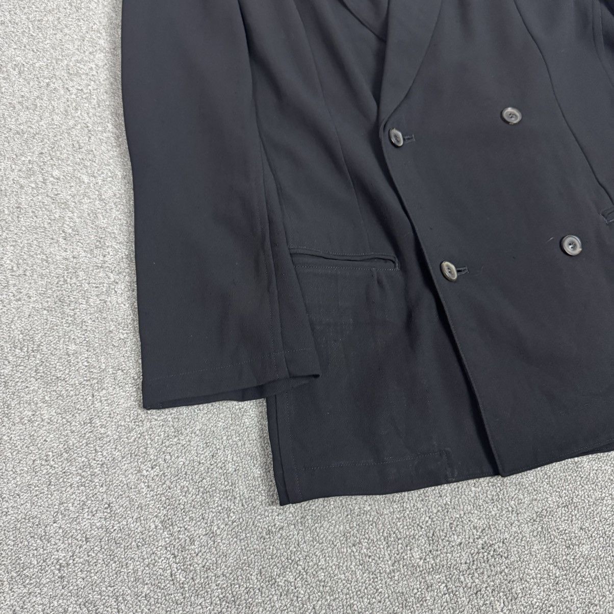 Y's × Yohji Yamamoto Y’s - Yohji Yamamoto - Wool Double Breasted Embossed Design Size US M / EU 48-50 / 2 - 2 Thumbnail