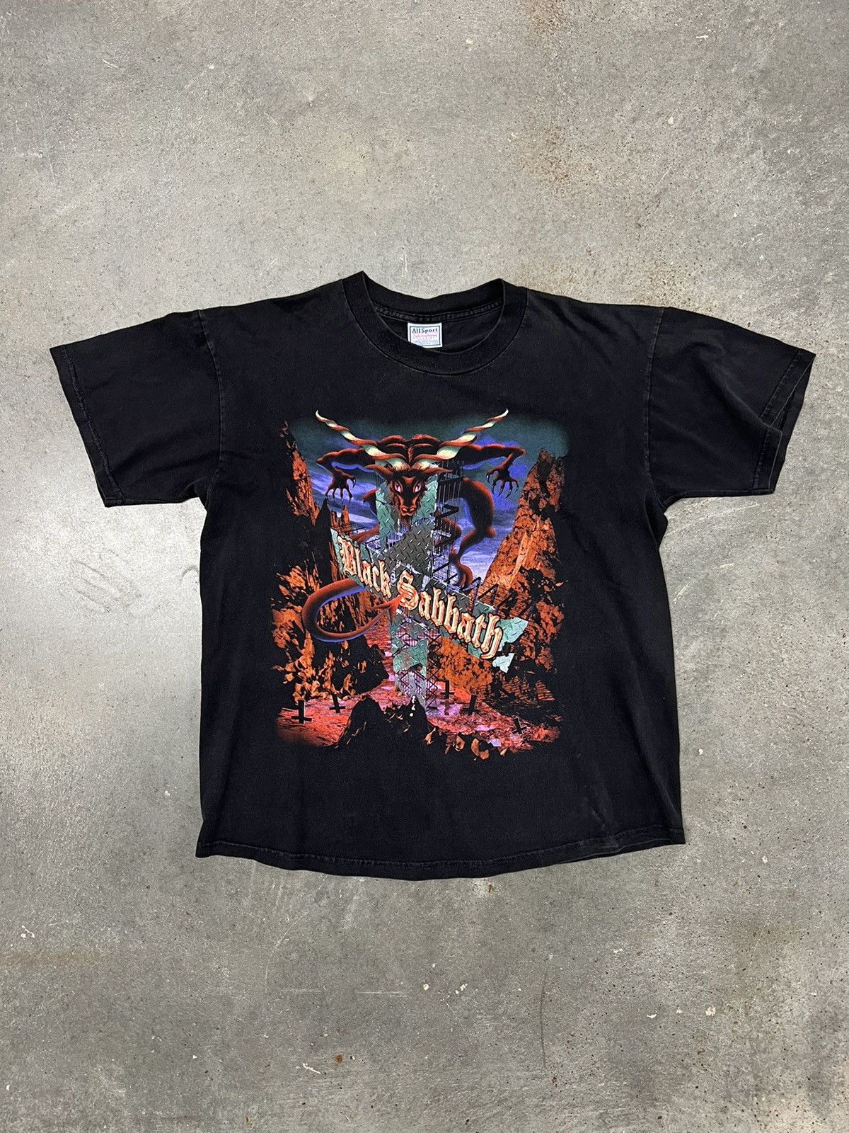 Vintage Vintage X Black Sabbath X Band Tshirt Grailed