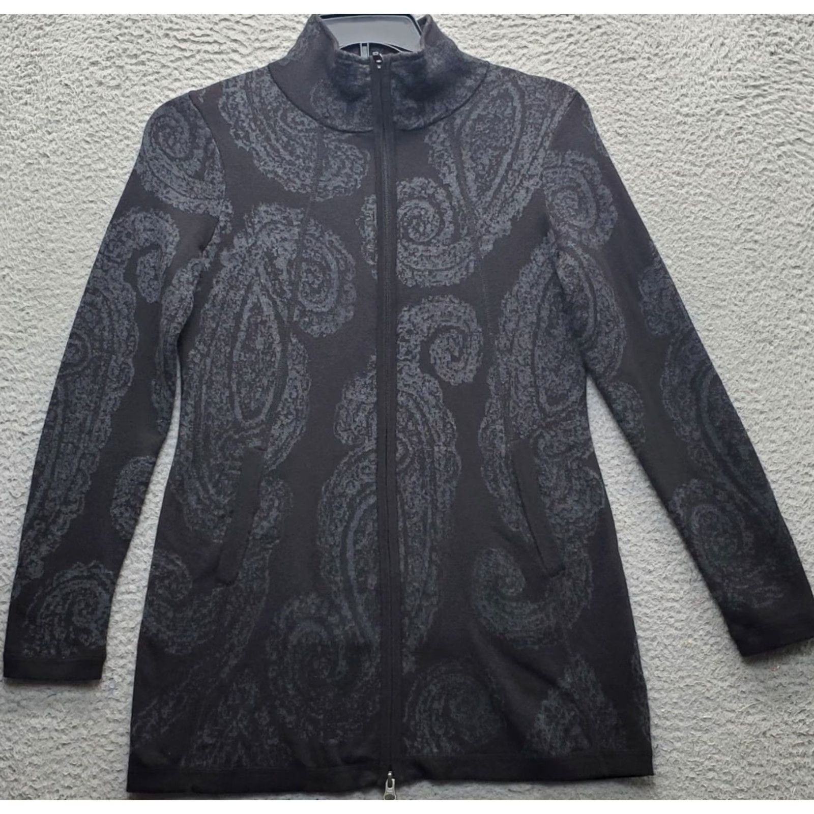 Cynthia Rowley Cynthia Rowley Active Cardigan Sweater Womens S Multi Paisley Print Full Zip Size S / US 4 / IT 40 - 2 Thumbnail