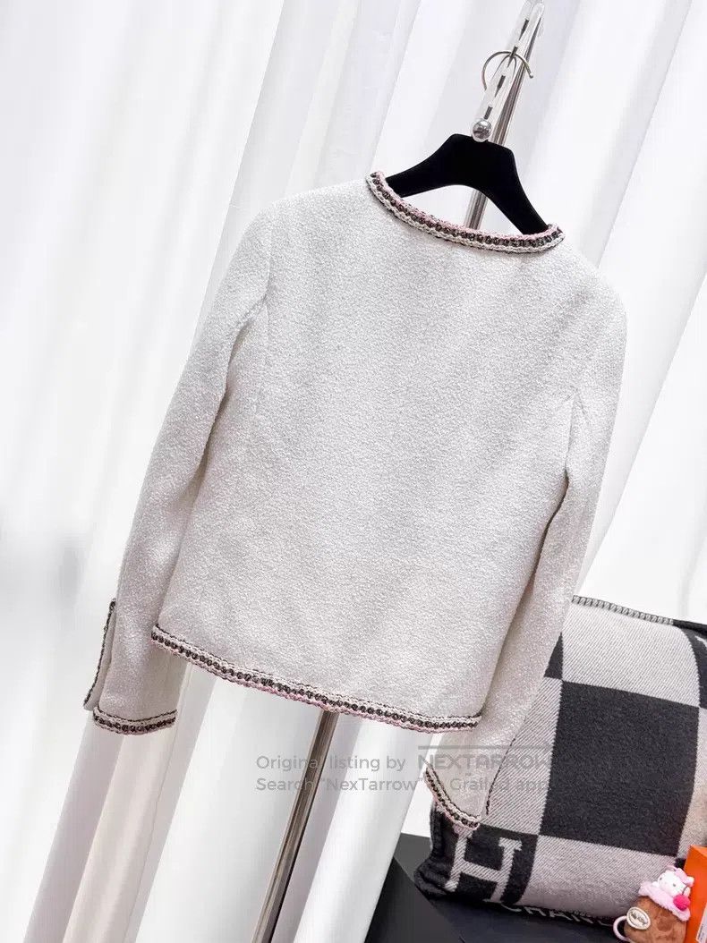 Chanel Chanel Sequin embroidery four-pocket rolled-edge woven lon Size XXS / US 00 / IT 34 - 3 Thumbnail