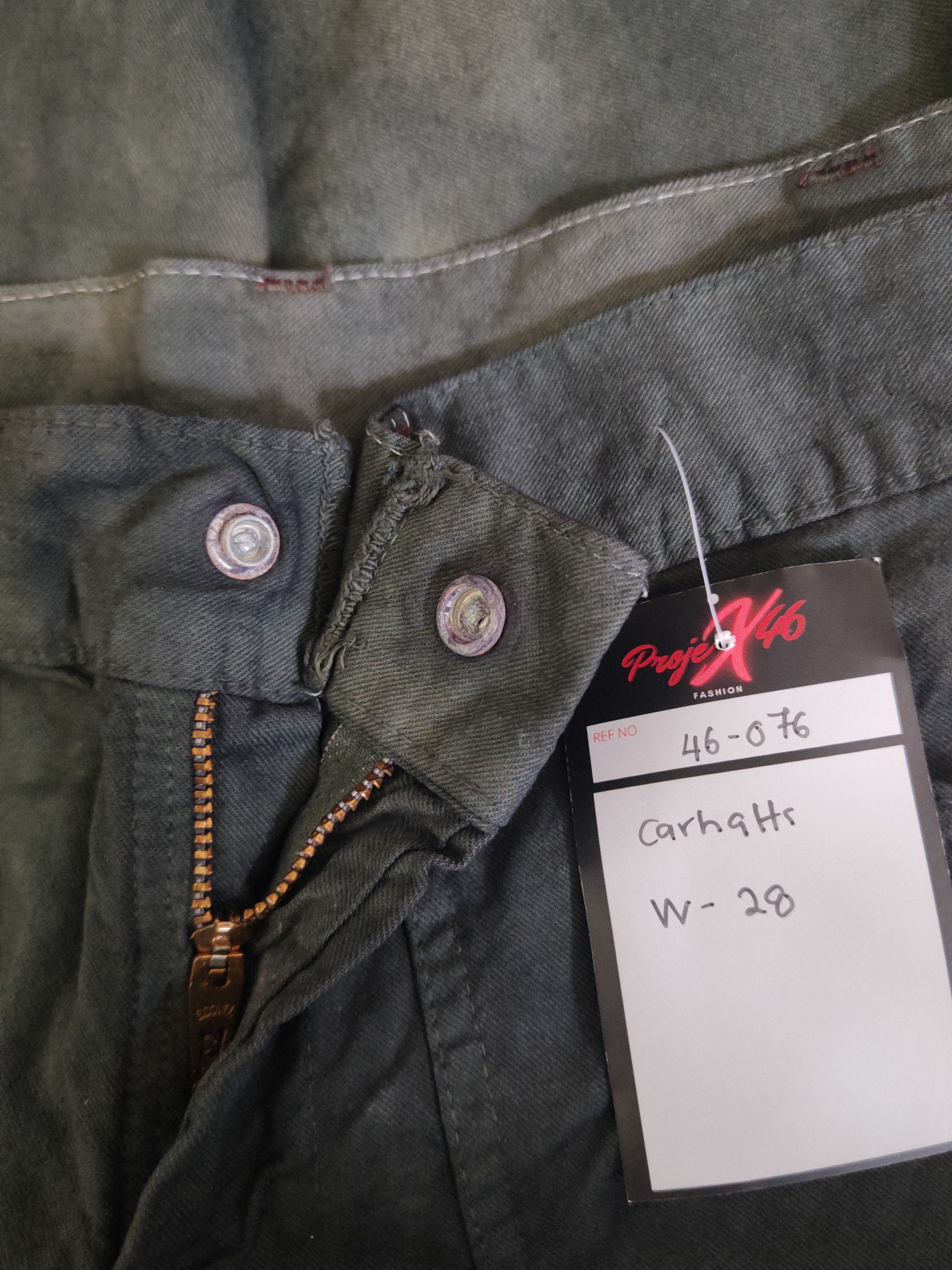 Carhartt DL Carhartt Black Faded Multipocket Cargo Pants #46-076 Size US 27 - 14 Thumbnail