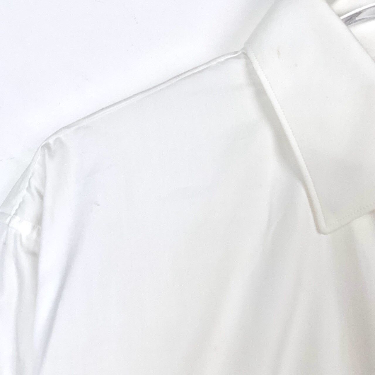 Burberry Burberry White Cotton Collared Long Sleeve Shirt K26WX Size US M / EU 48-50 / 2 - 3 Thumbnail