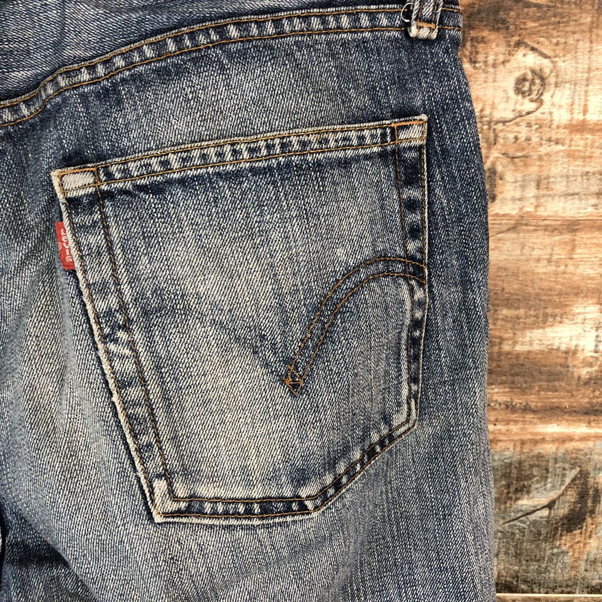 Levi's DL Levis 505 Blue vintage Denim Pants #C198 Size US 33 - 17 Thumbnail