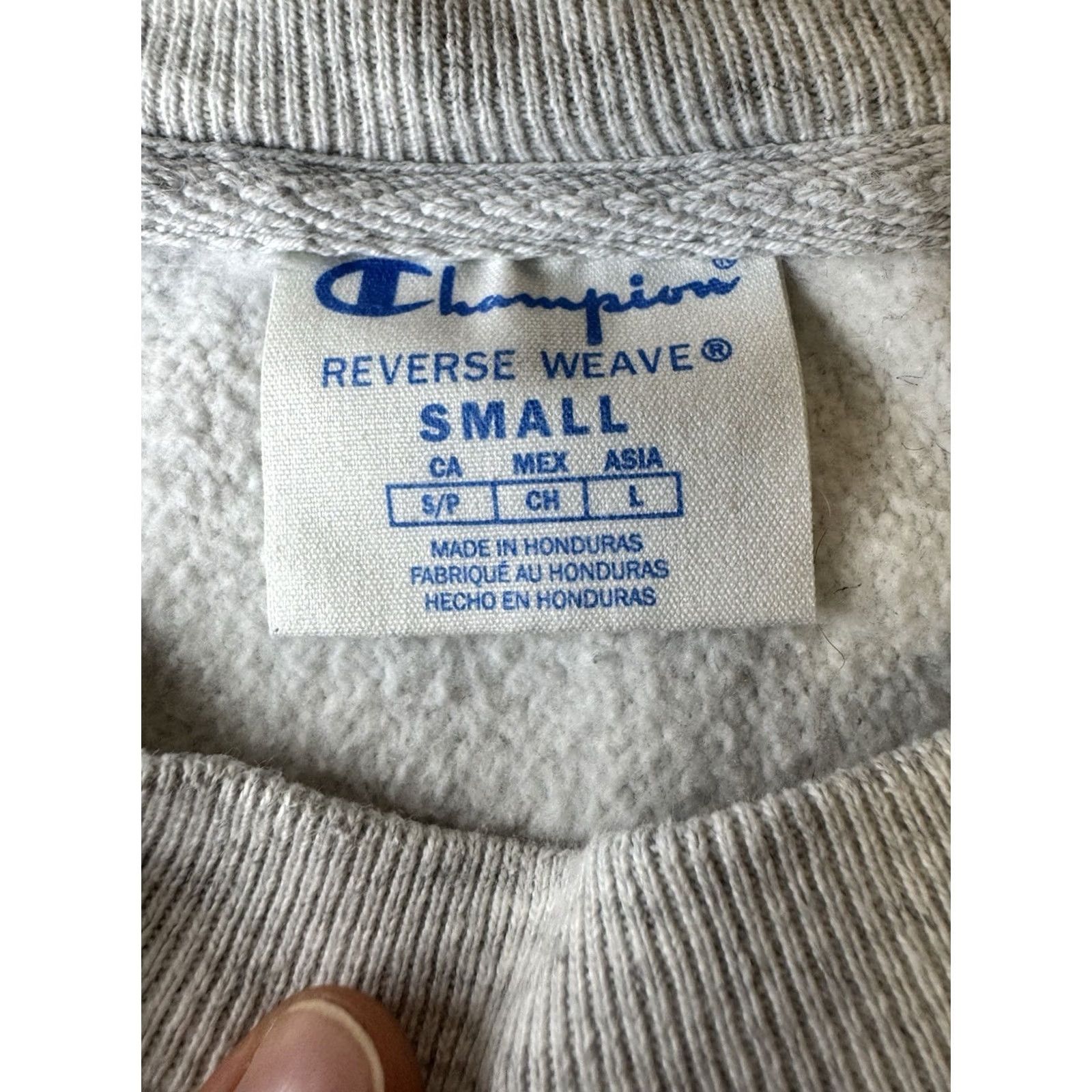 Champion Champion Reverse Weave Pullover Crewneck Sweatshirt Mens Small Gray Reversible 90s Gym Training Regular Fit Sweatshirt Size US S / EU 44-46 / 1 - 3 Thumbnail