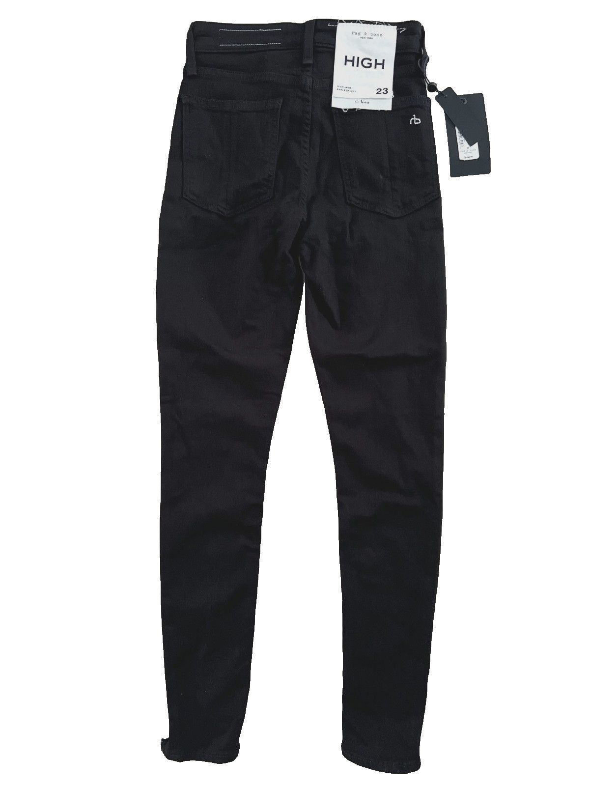 Rag & Bone Rag & Bone New York Nina High Rise Skinny Rip Hem Jeans 23 Size 23" - 5 Thumbnail