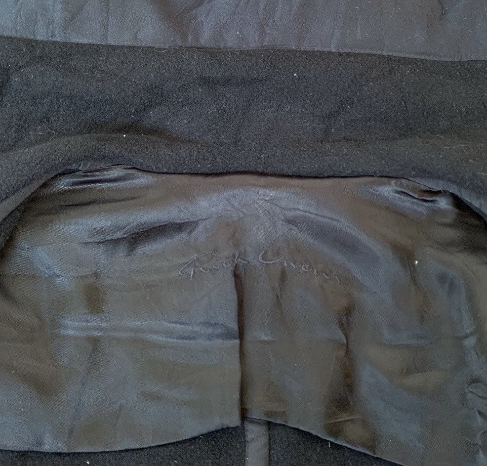 Rick Owens RICK OWENS WOOL BIKER JACKET + SHOULDER AREA SHEEPSKIN Size XS / US 0-2 / IT 36-38 - 14 Thumbnail