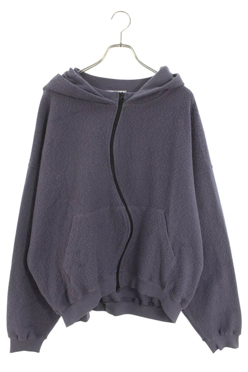 FFF POSTAL SERVICE RH Curved Zip Up Hoodie Purple Size XL
