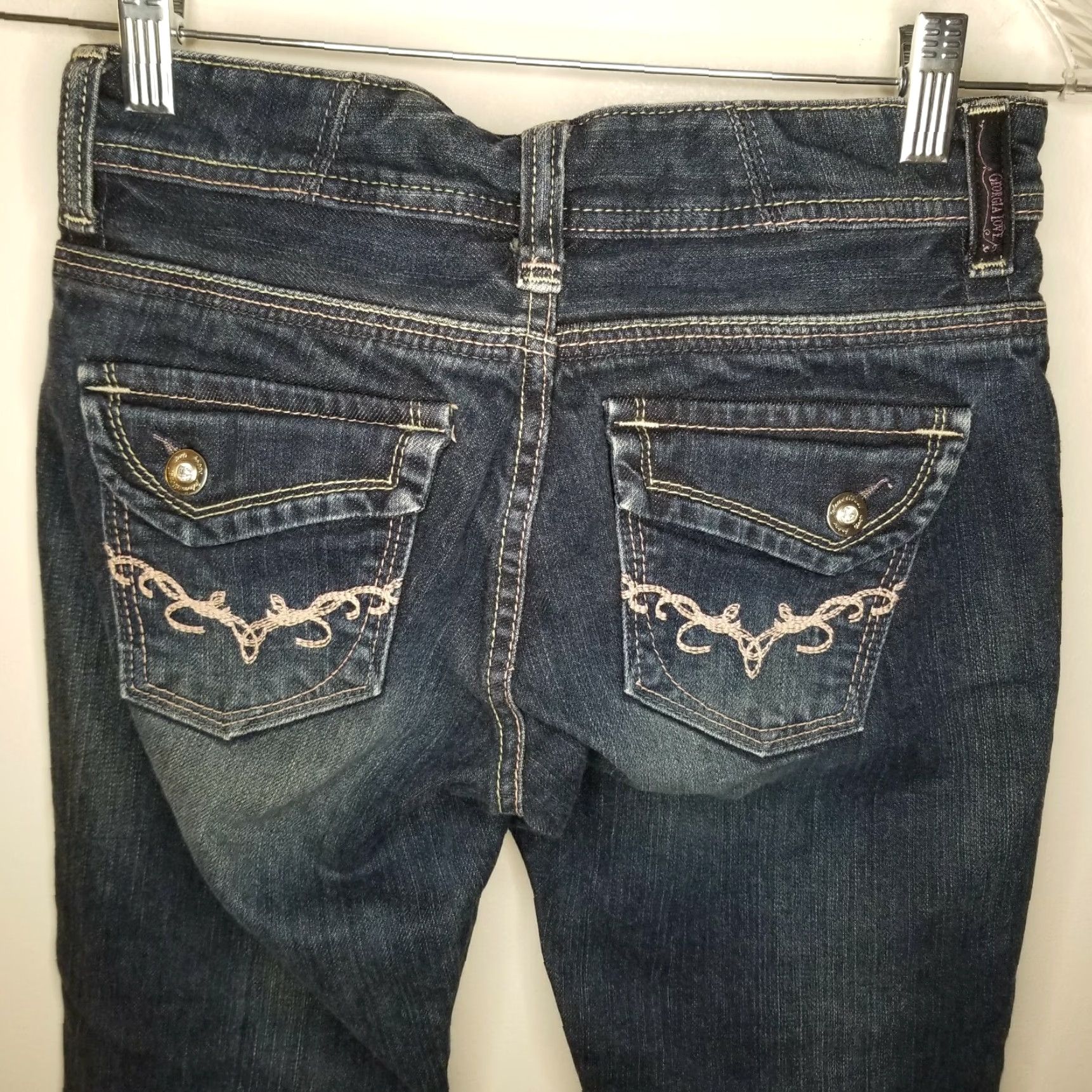 Vintage Georgia Love Womens Jeans Size 28x23 Blue Straight 28x23 Womens Georgia Love Blue Jeans Size 28" / US 6 / IT 42 - 4 Thumbnail