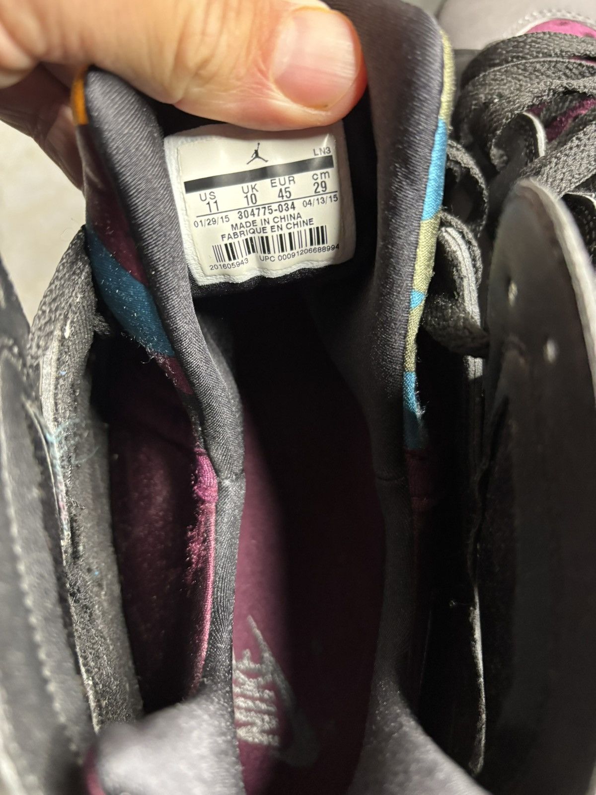 Jordan Brand Air Jordan 7 Retro Bordeaux Size US 11 / EU 44 - 6 Thumbnail