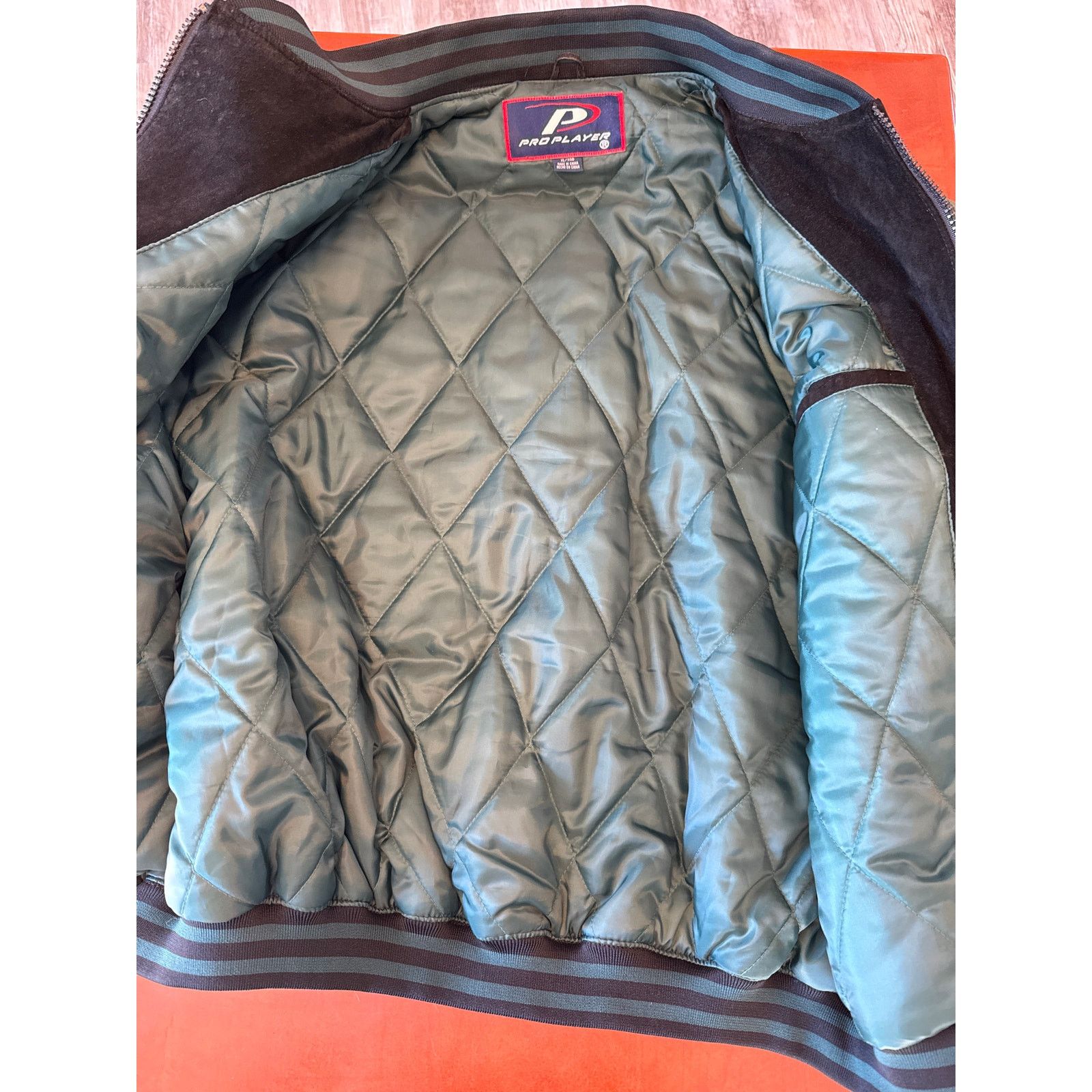 Pro Player Vintage New York Jets Suede Bomber Jacket - Rare Retro NFL Size US XL / EU 56 / 4 - 7 Thumbnail