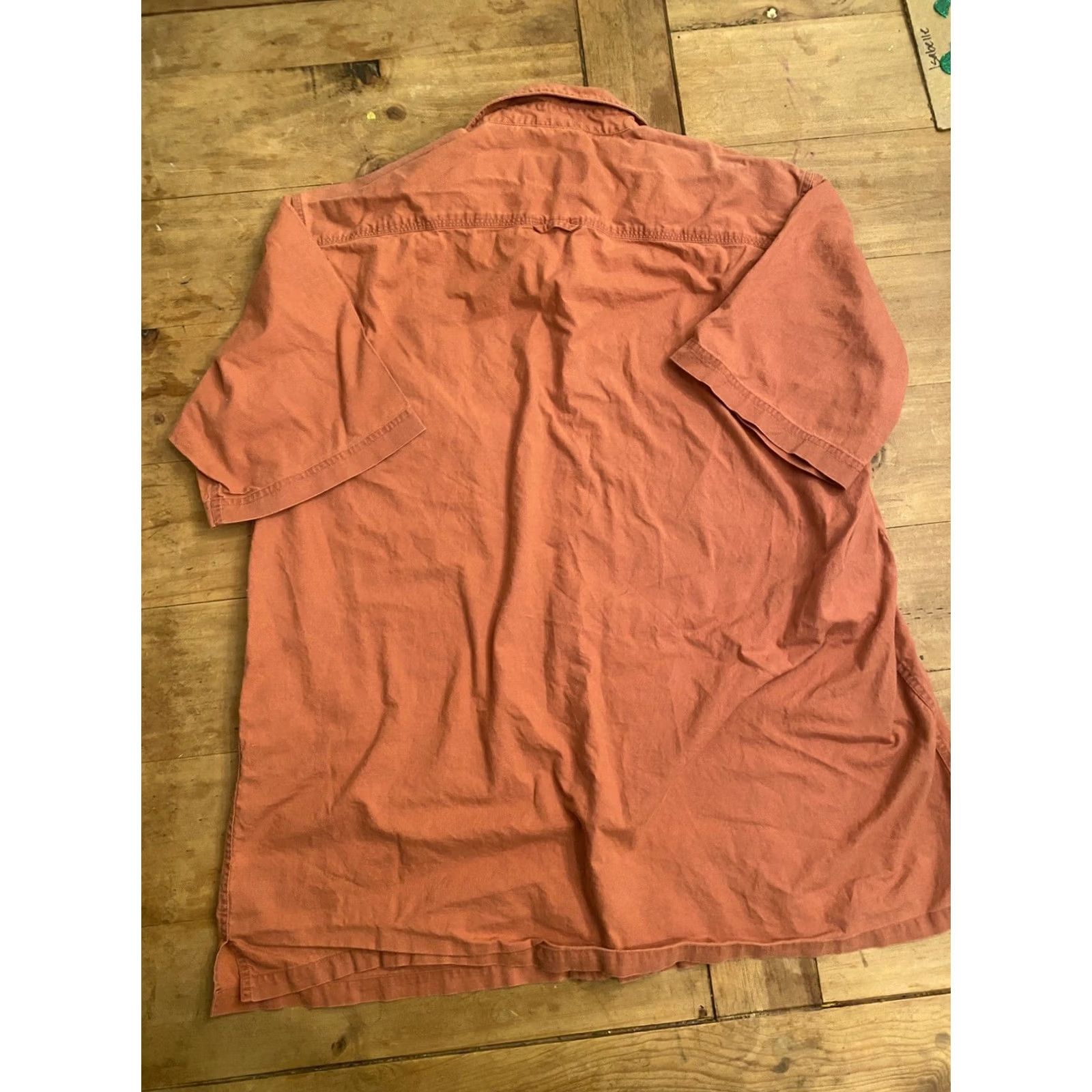 Vintage RedHead Shirt Button-Up Short Sleeve Embroidered Bass Fish On Front Sz XL Mens Regular Red Head Button-Down Shirt Size US XL / EU 56 / 4 - 4 Thumbnail