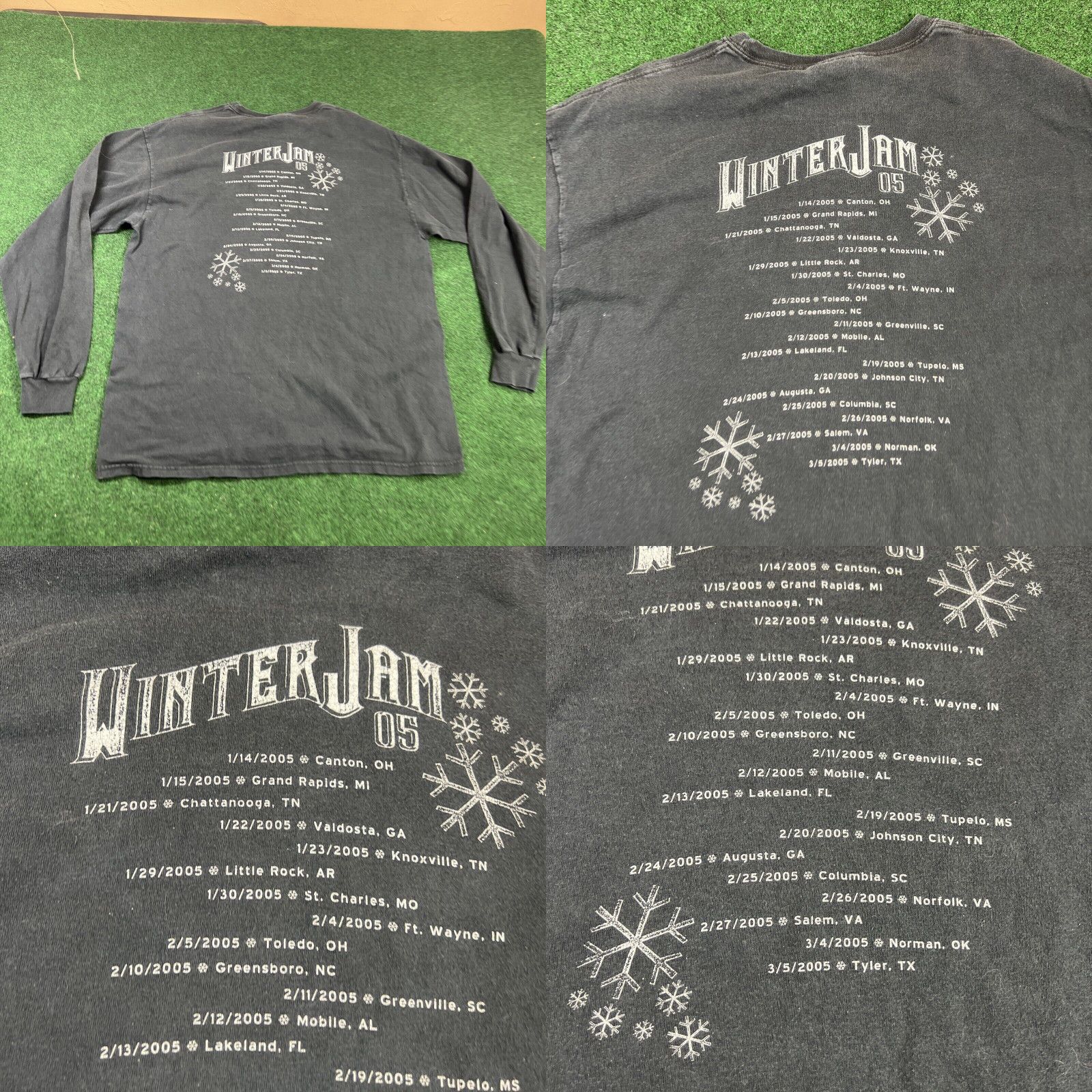 Hanes Winter Jam Tour Spectacular 2005 Christian Rock Fest Long-Sleeve T-Shirt Large Size US L / EU 52-54 / 3 - 8 Thumbnail