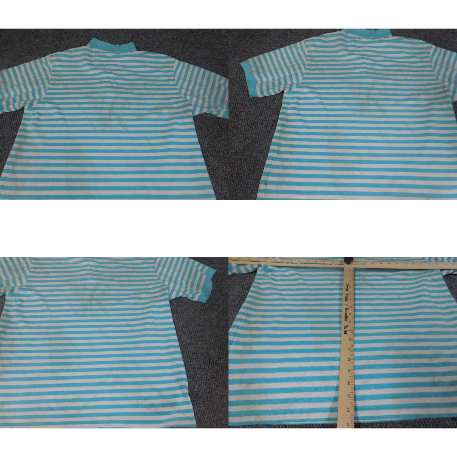 Izod IZOD Polo Shirt XL Blue Striped Logo Mens Short Sleeve Collared Classic Golf Shirt Size US XL / EU 56 / 4 - 9 Thumbnail