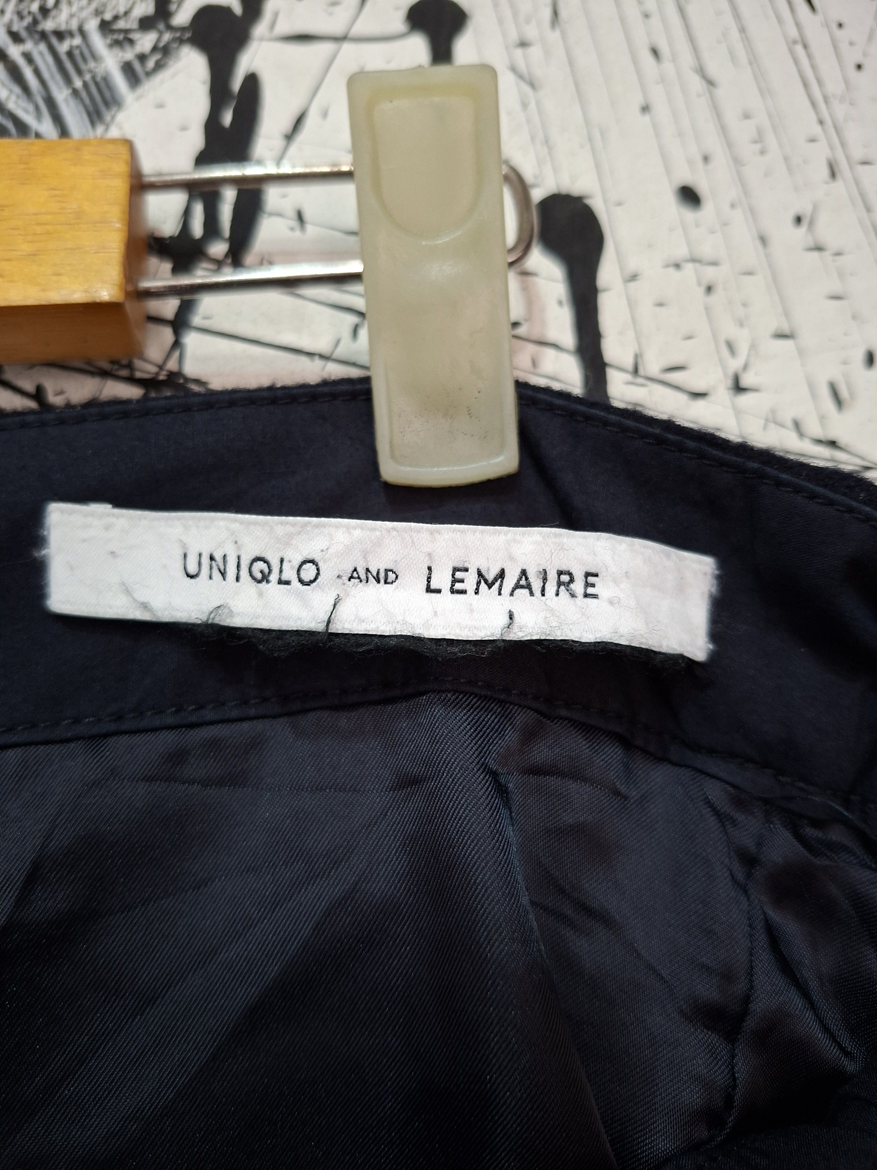 Lemaire LEMAIRE X UNIQLO CROPPED WOOL TROUSER PANTS Size 32" / US 10 / IT 46 - 7 Thumbnail