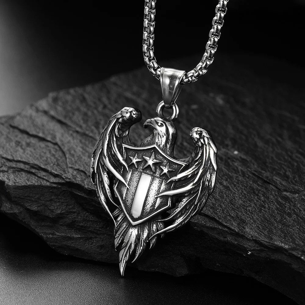 Other Double Sided Retro Army Eagle Pendant Necklace Size ONE SIZE - 1 Thumbnail