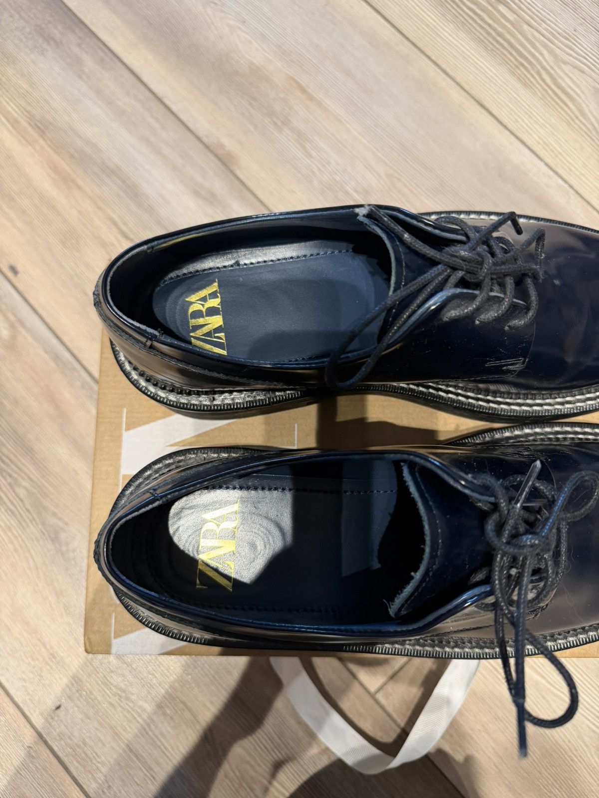 Zara Zara Leather Shoes Size US 9 / EU 42 - 5 Thumbnail