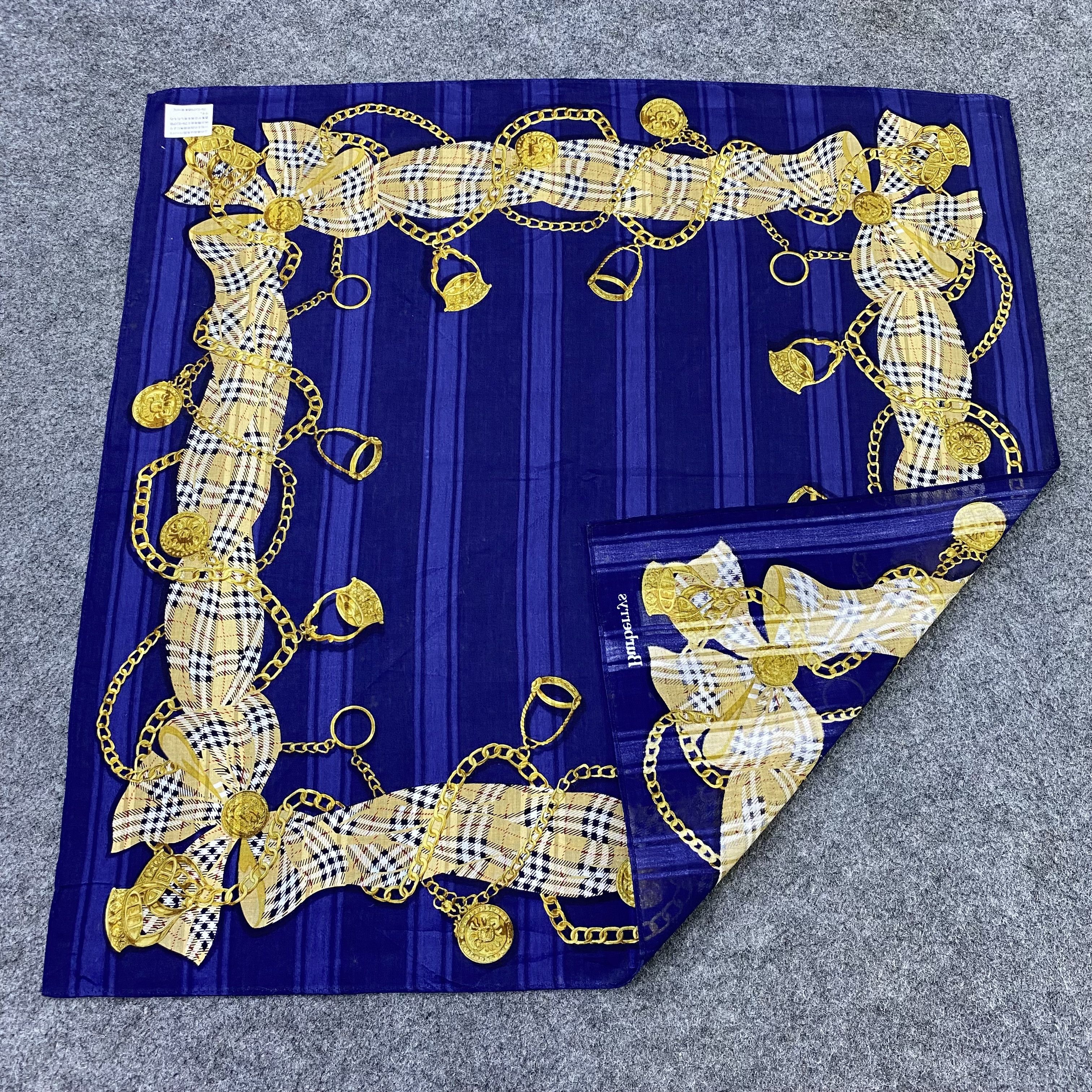 Burberry Burberrys Handkerchief Neckerchief Bandana-B1740 Size ONE SIZE - 5 Thumbnail